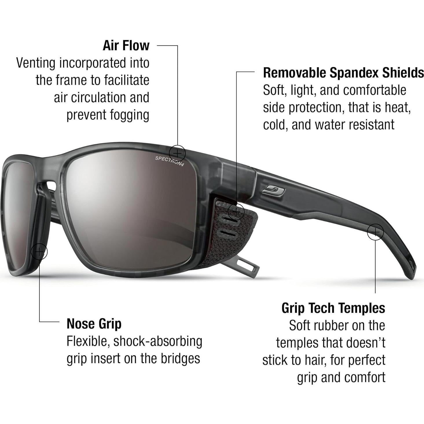 Gafas de sol Julbo Shield Glacier unisex - Lentes Spectron 4