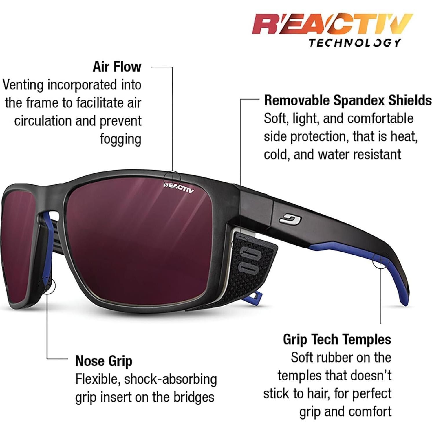 Gafas de sol Julbo Shield Glacier Unisex Lentes Fotocromáticos