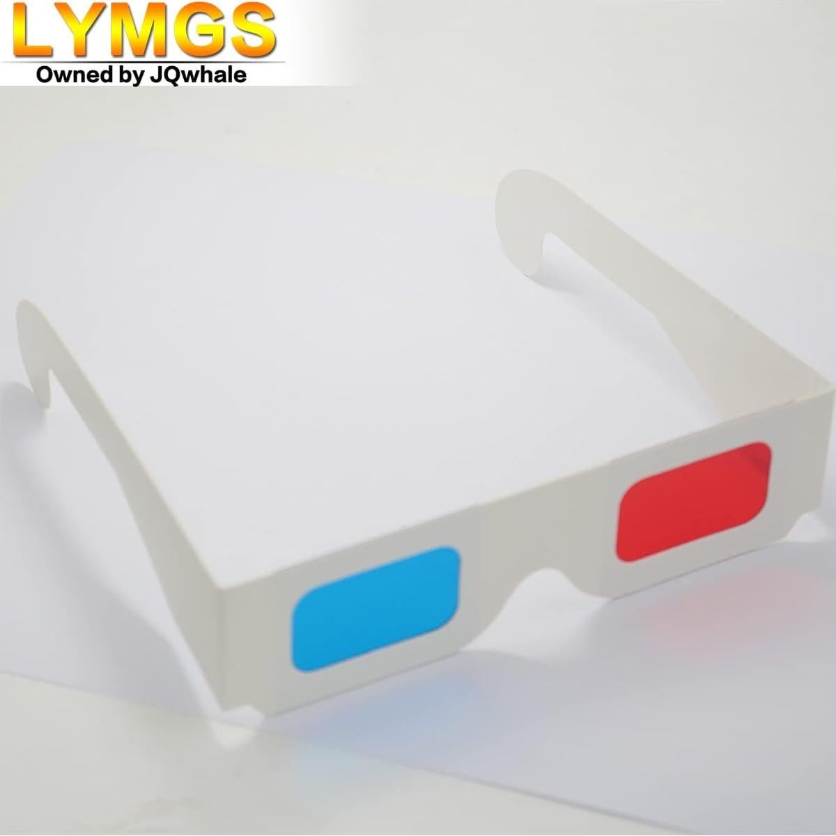10 Pares de Gafas 3D LYMGS Rojo y Cian en Cartón