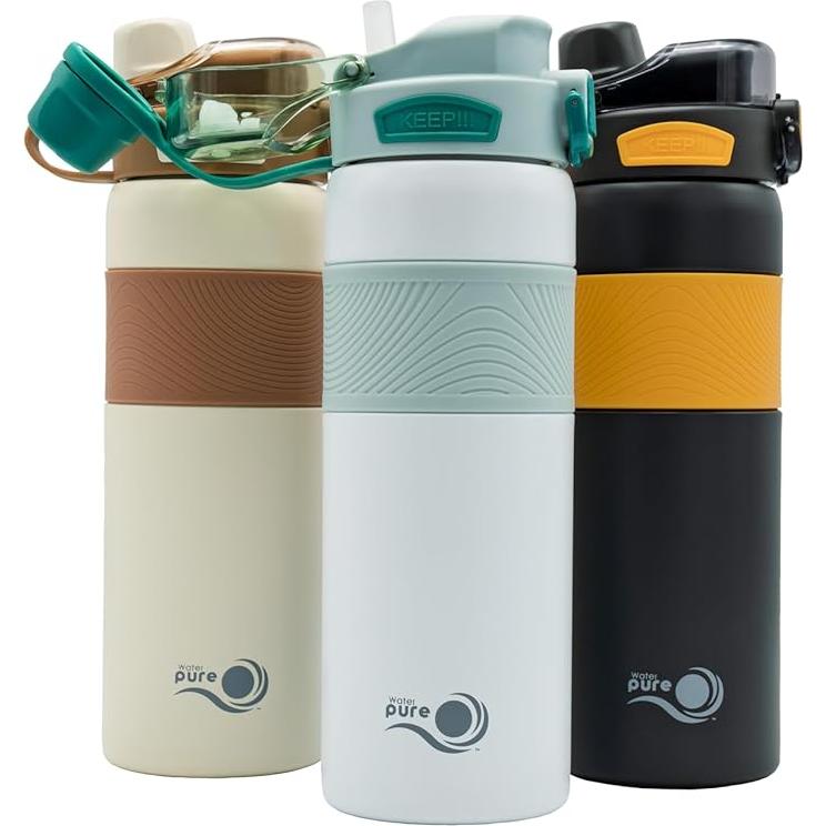 Botella de Agua Filtrada Survivor con Filtro NASA 400 Capas