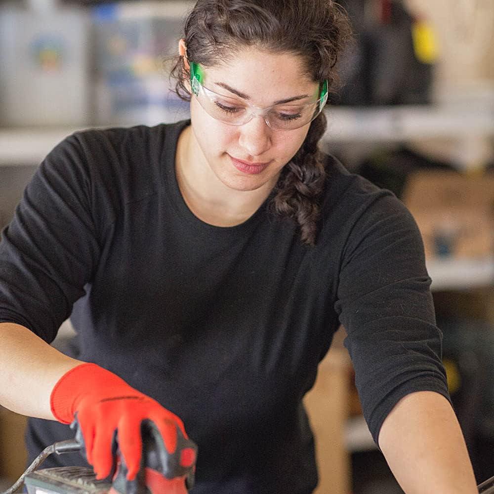 Gafas de Seguridad BISON LIFE - Lente Clara y Verde, 12 Pares