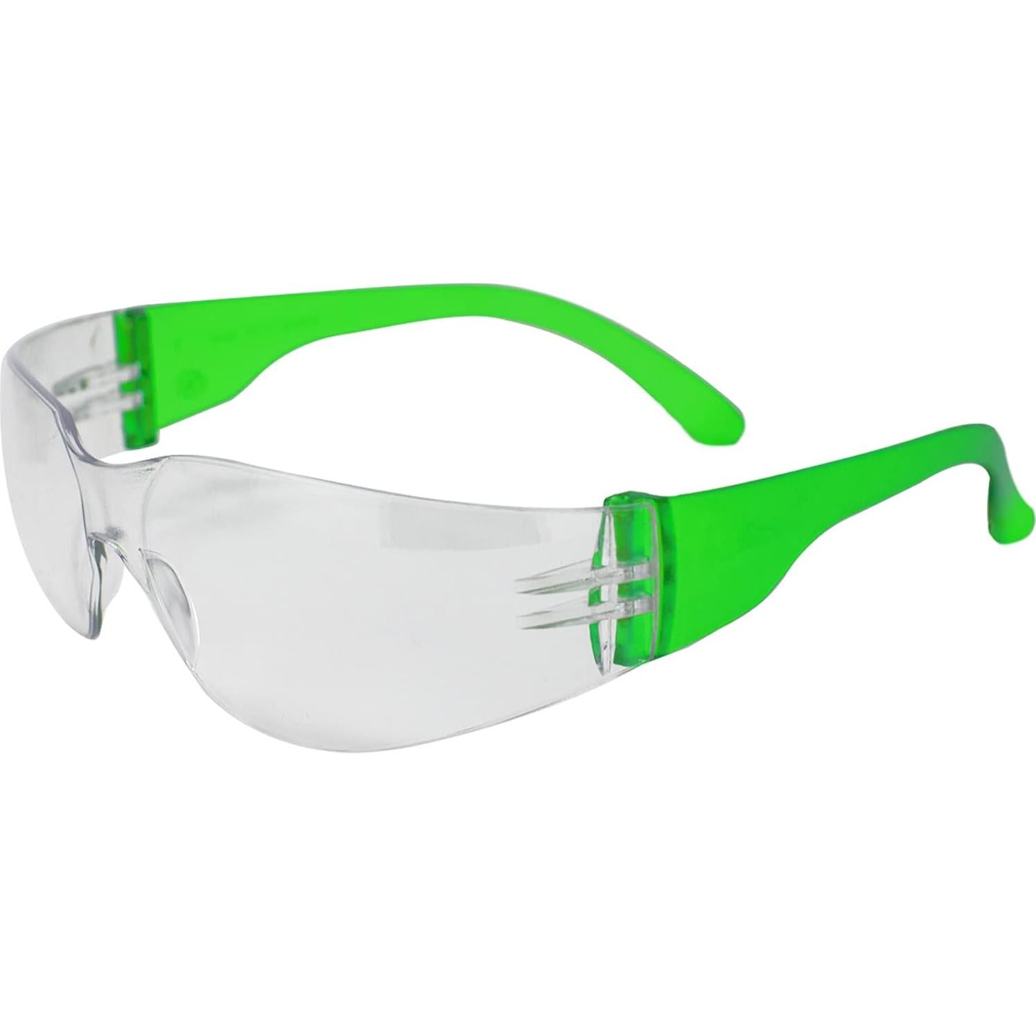 Gafas de Seguridad BISON LIFE - Lente Clara y Verde, 12 Pares
