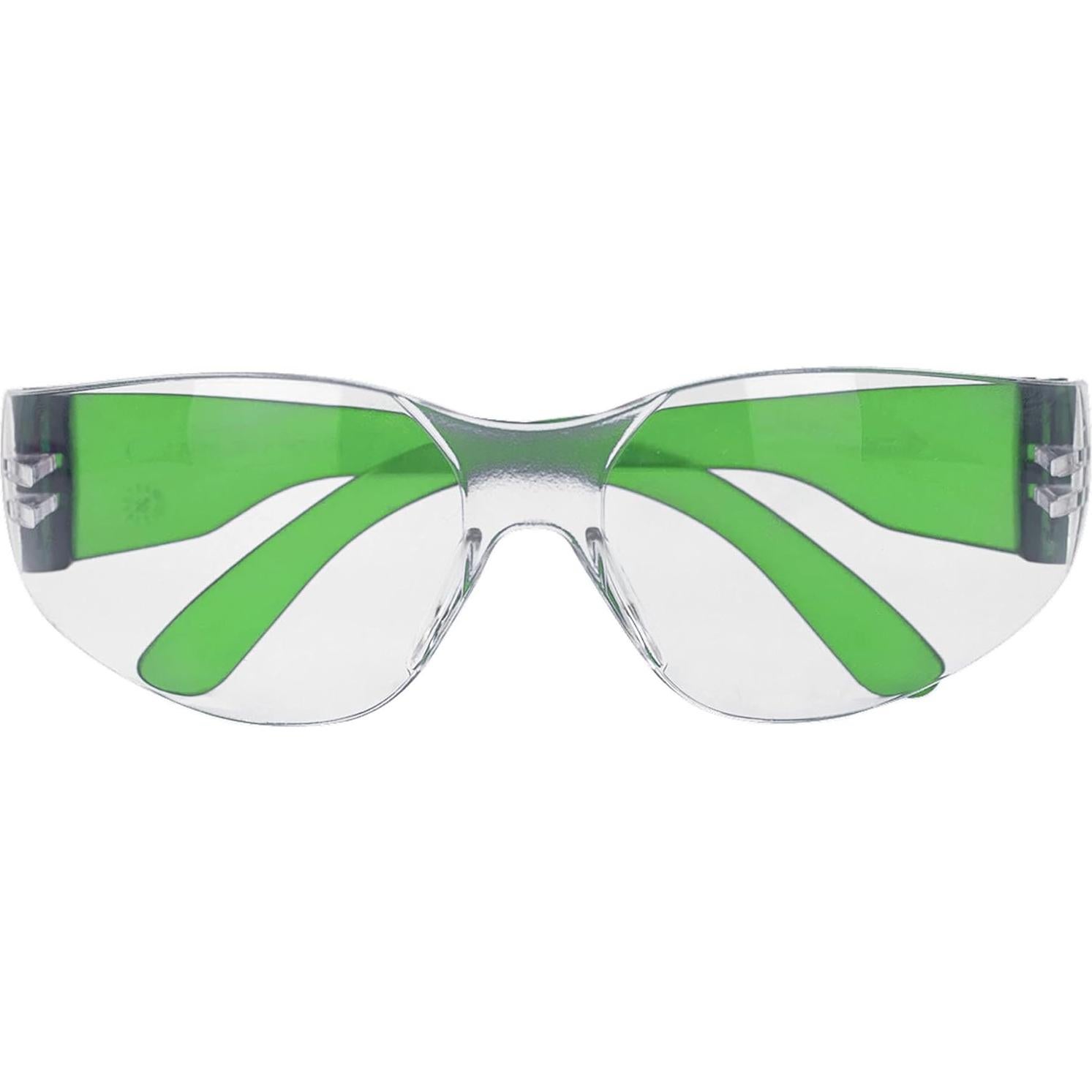 Gafas de Seguridad BISON LIFE - Lente Clara y Verde, 12 Pares