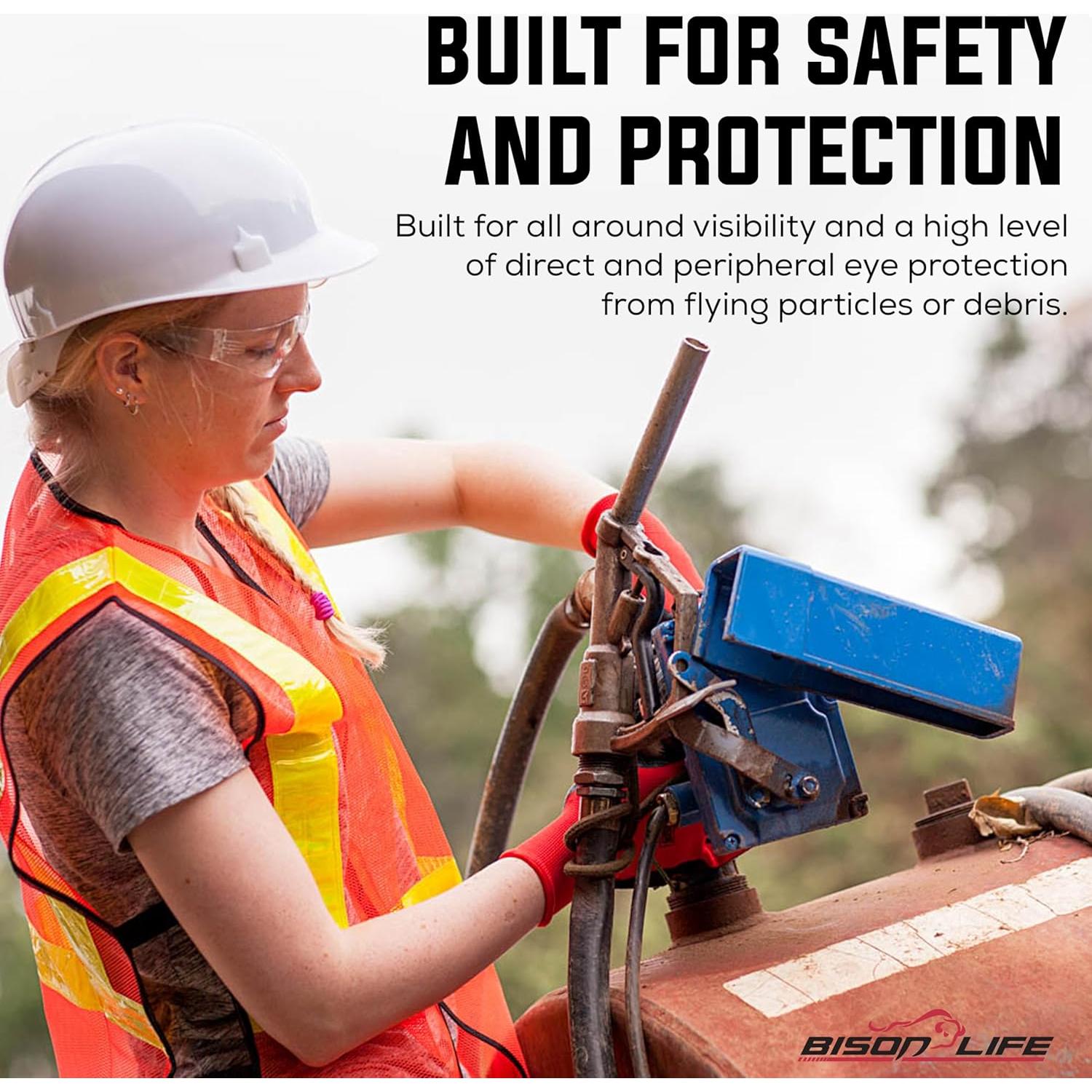 Gafas de Seguridad BISON LIFE - Lente Clara Antirrayaduras