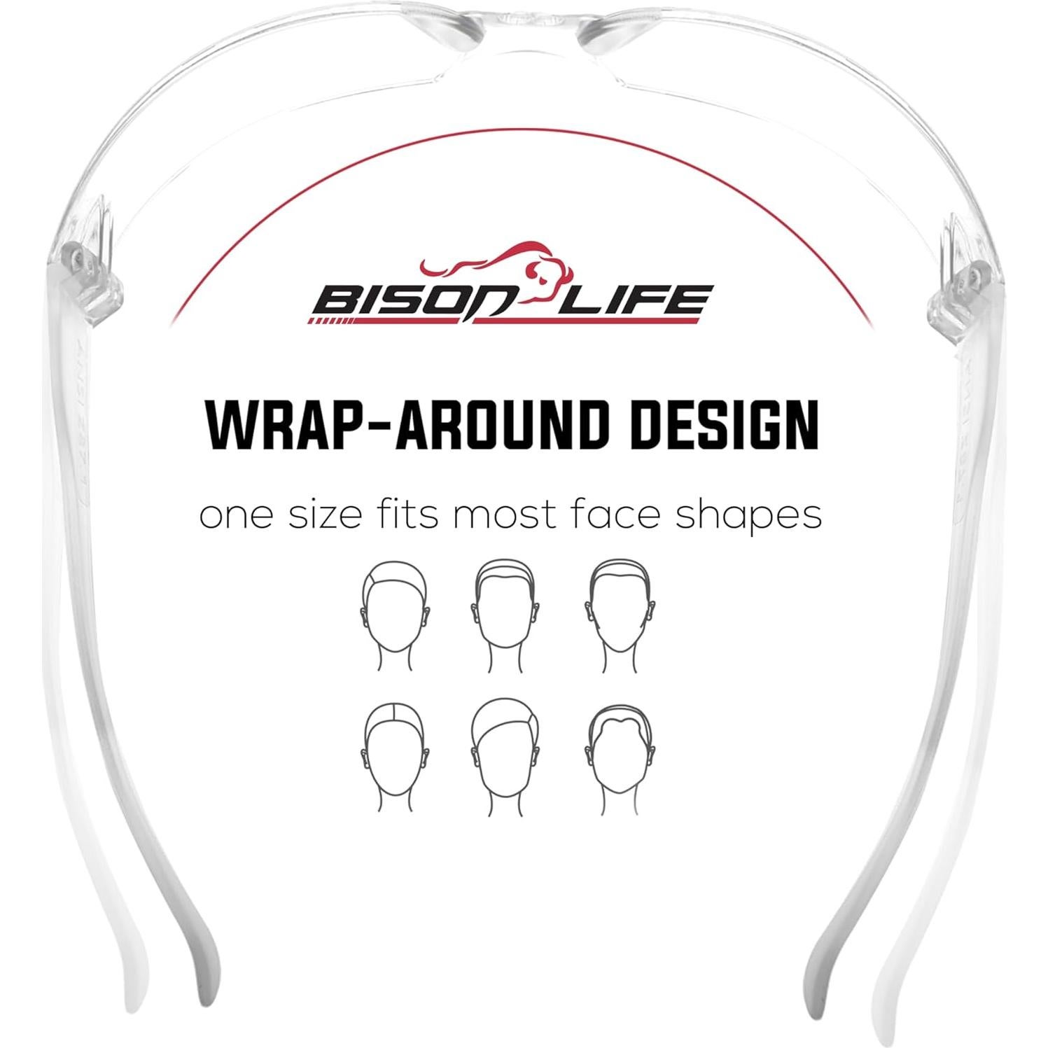 Gafas de Seguridad BISON LIFE - Lente Clara Antirrayaduras