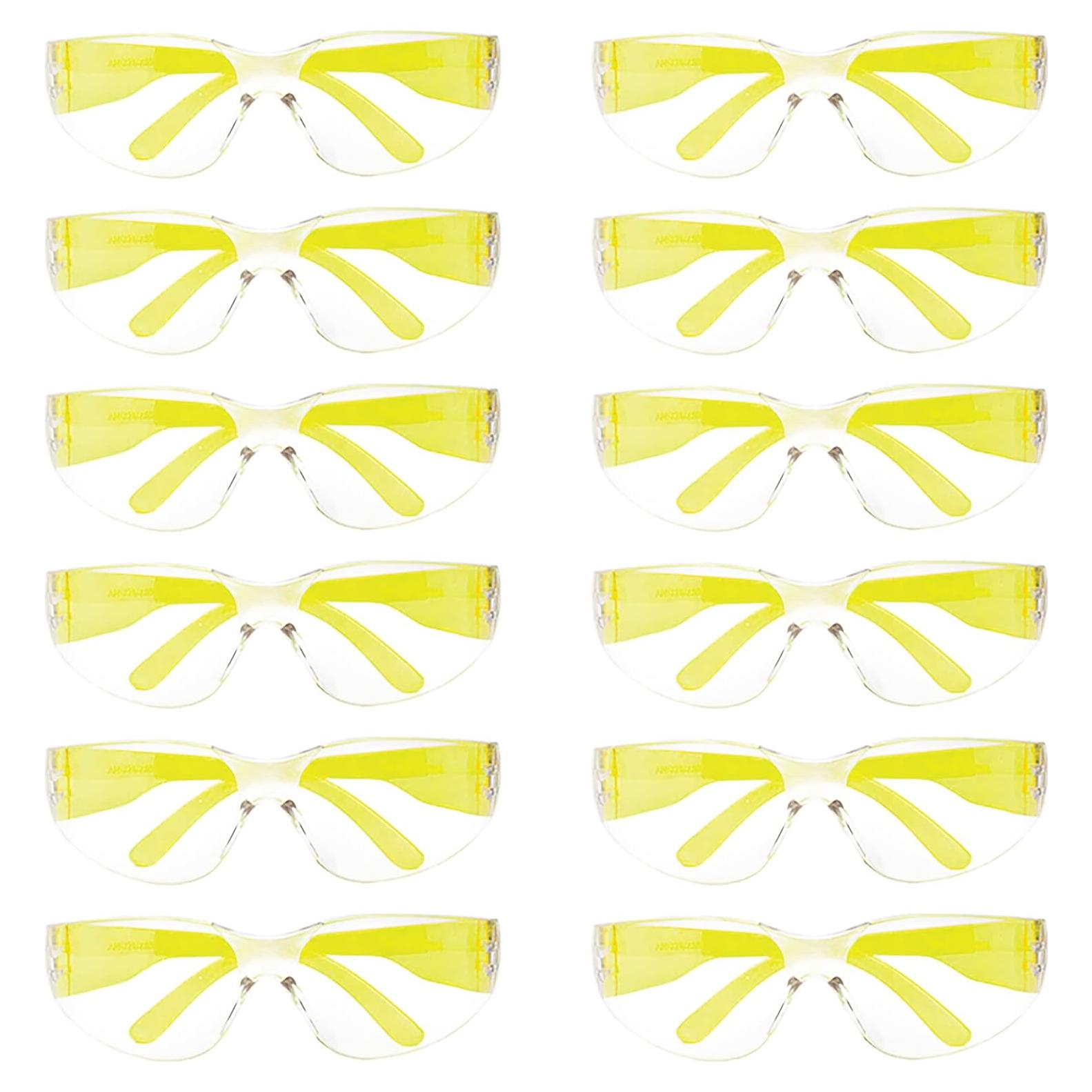 Gafas de Seguridad BISON LIFE - Lente Clara y Templo Amarillo