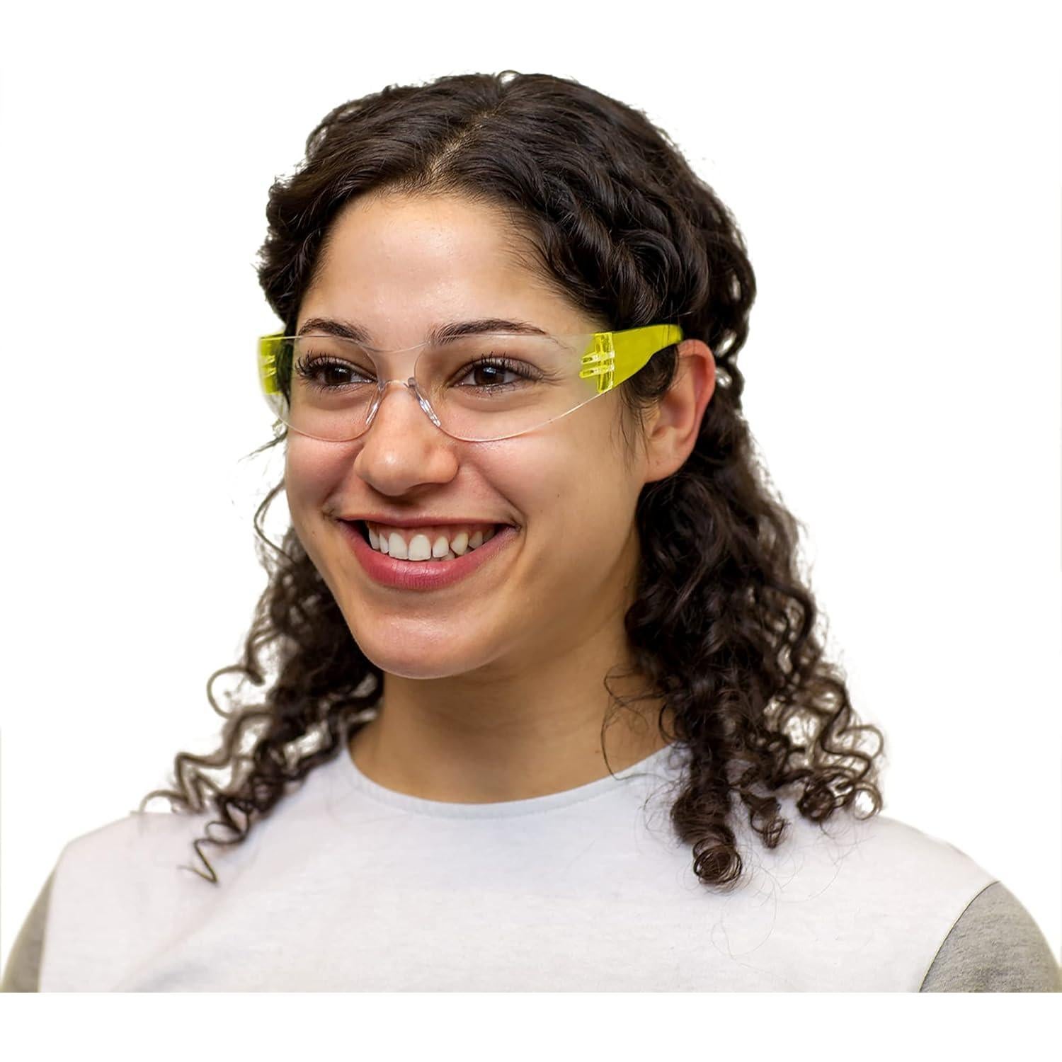 Gafas de Seguridad BISON LIFE - Lente Clara y Templo Amarillo