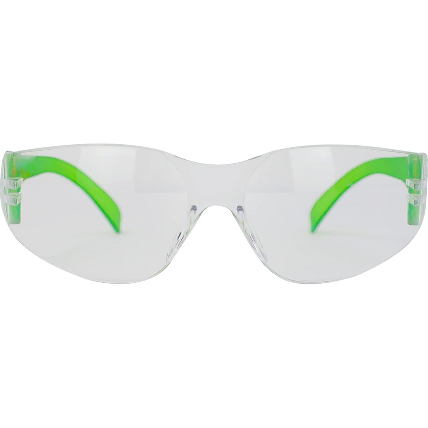 Gafas de Seguridad BISON LIFE - Lente Clara y Patillas Verdes