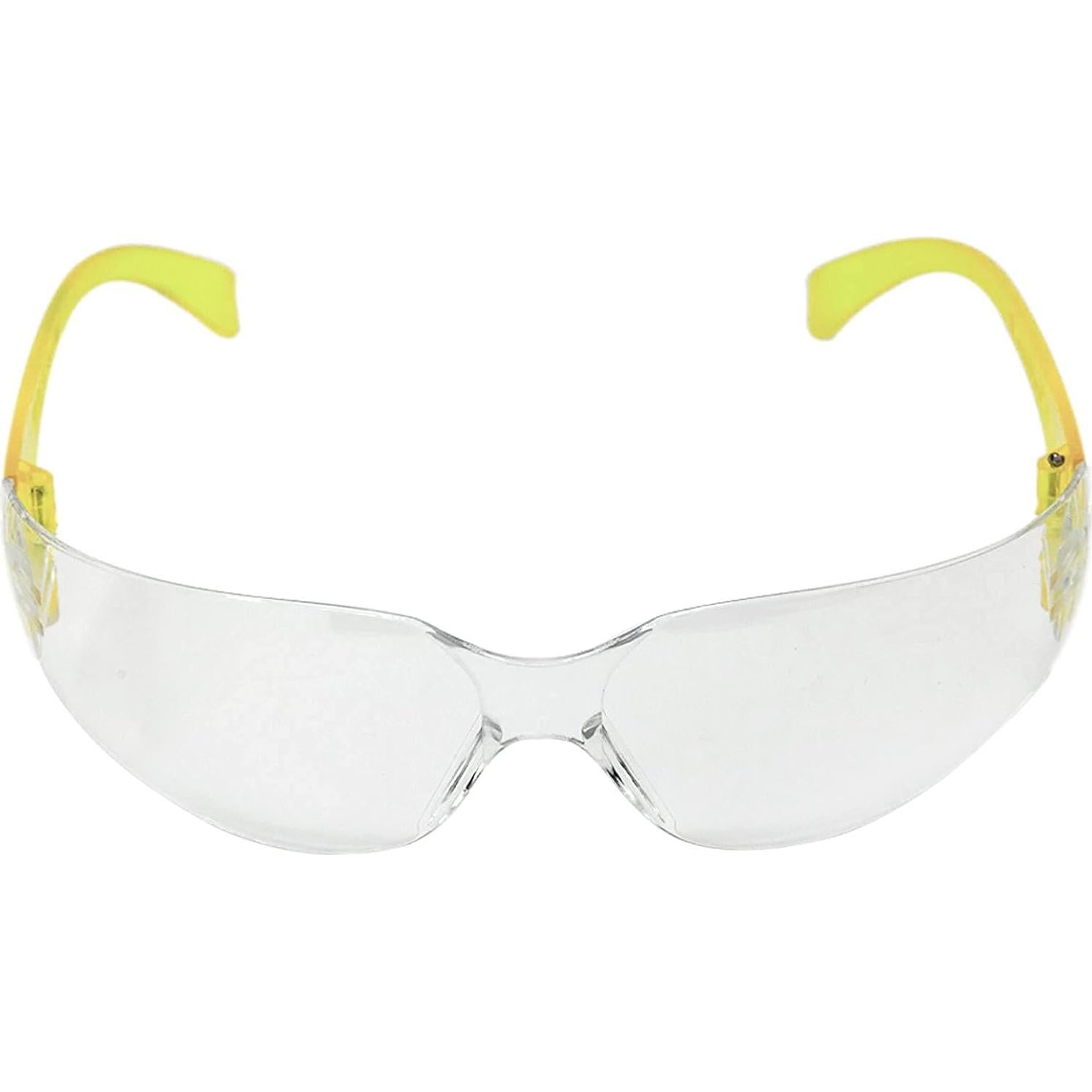 Gafas de Seguridad BISON LIFE - Lente Clara y Amarilla, 12 Pzas