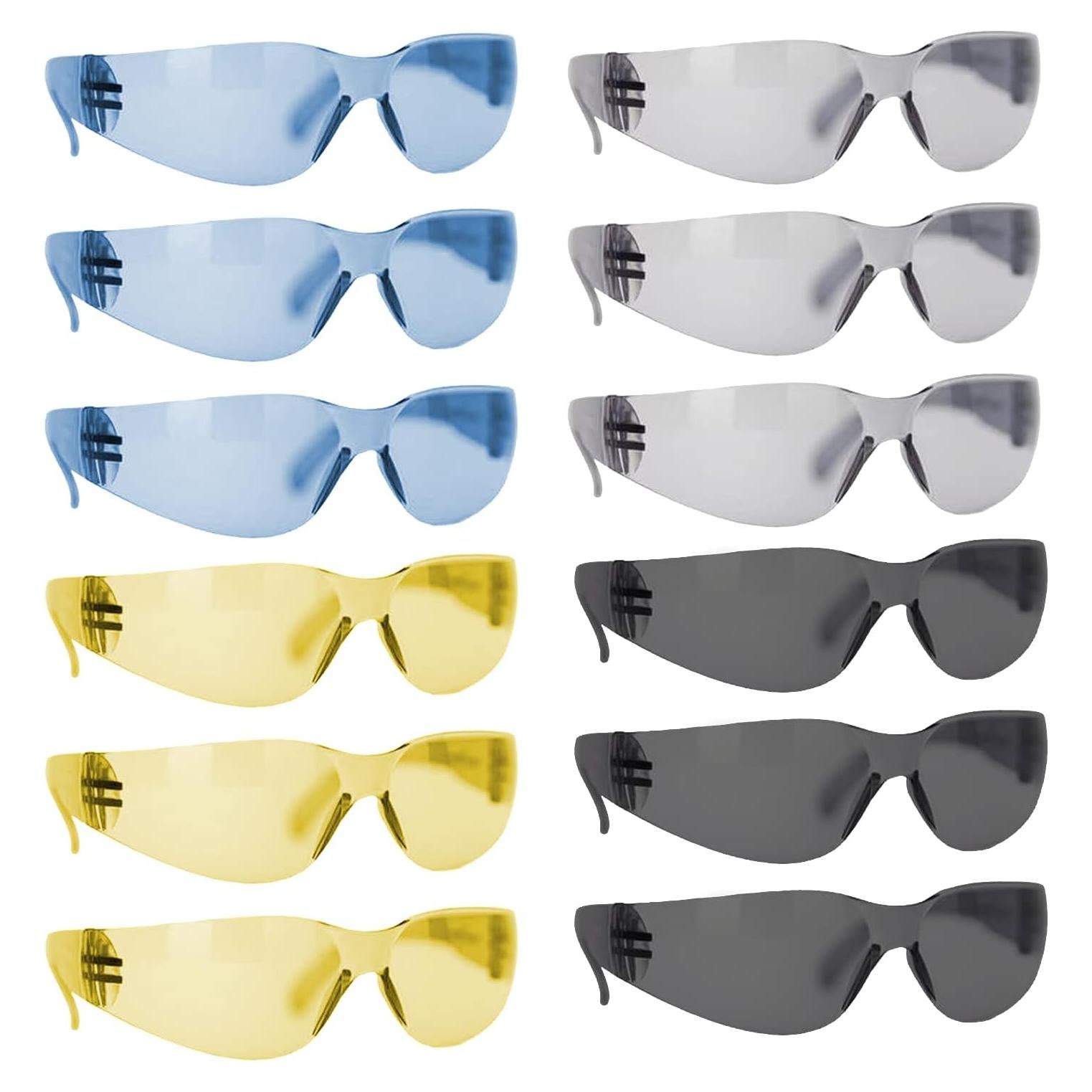 Gafas de Seguridad BISON LIFE - 12 Pares Envolventes