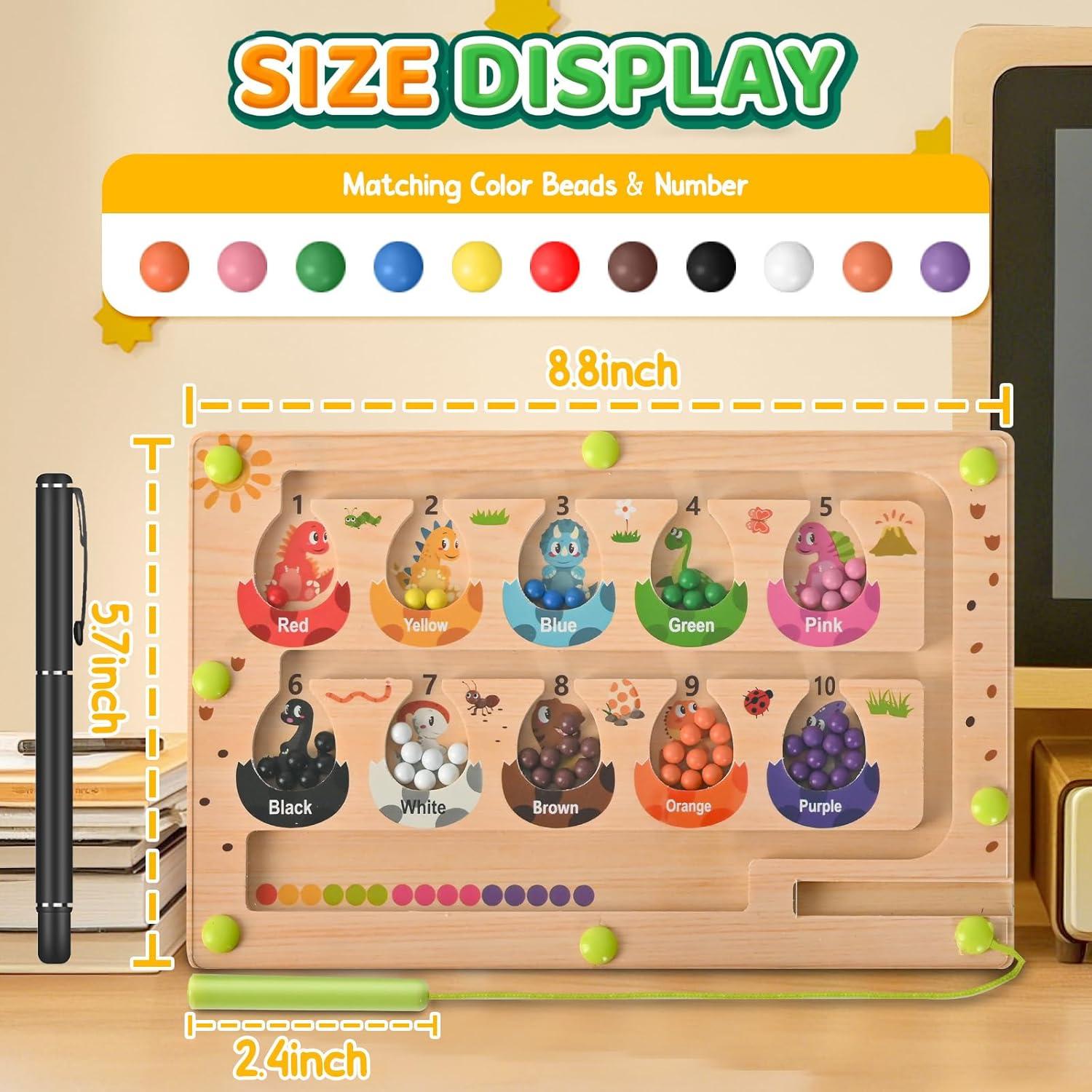 Rompecabezas Magnético de Laberinto Dinosaurio Zemobra 22.86x15.24cm