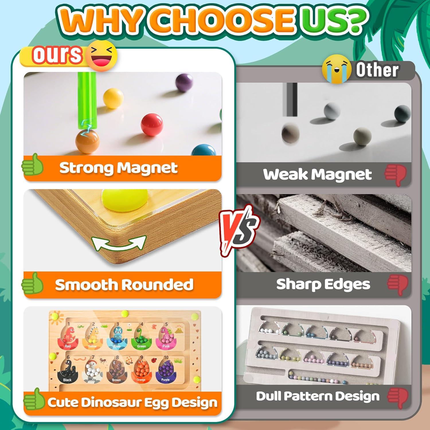 Rompecabezas Magnético de Laberinto Dinosaurio Zemobra 22.86x15.24cm