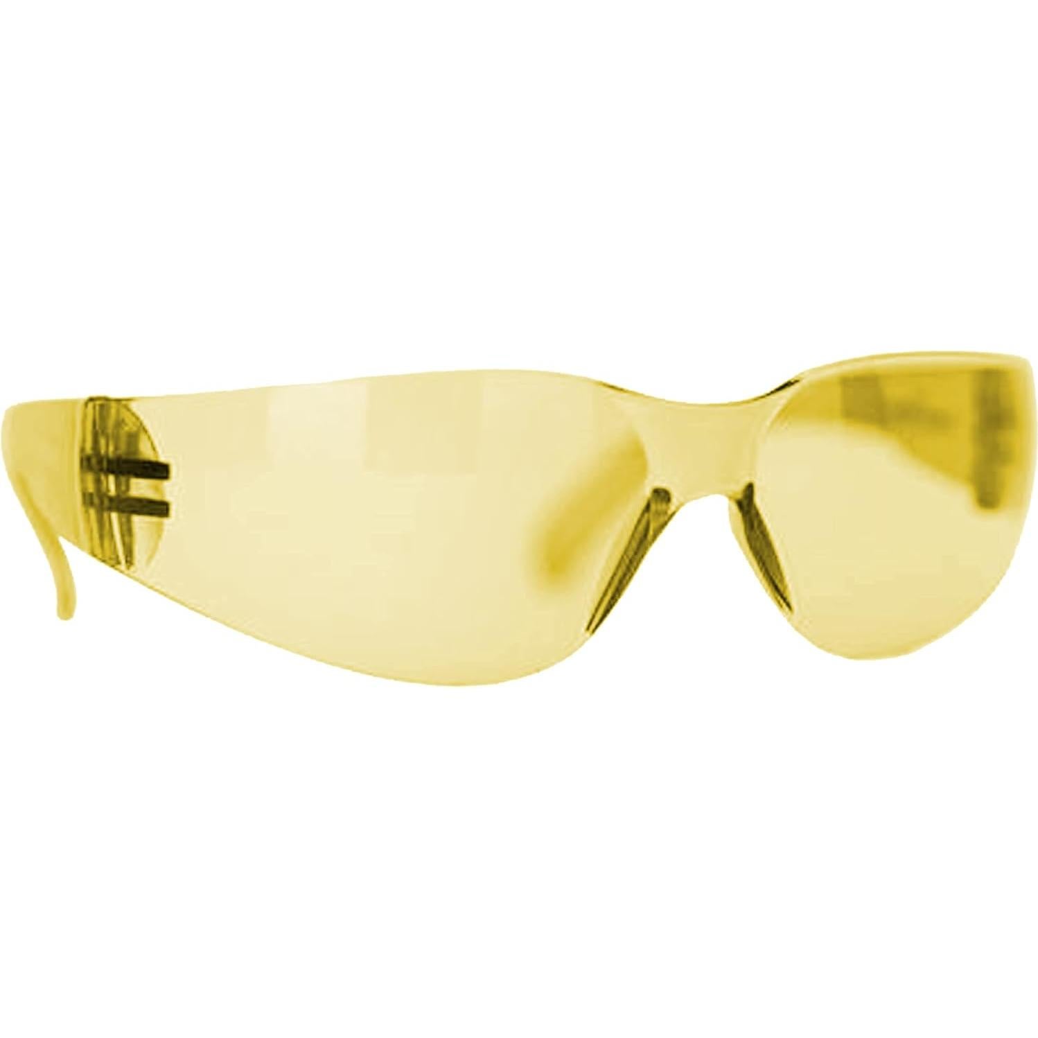 Gafas de Seguridad BISON LIFE - 12 Pares Amarillo Antirrayaduras