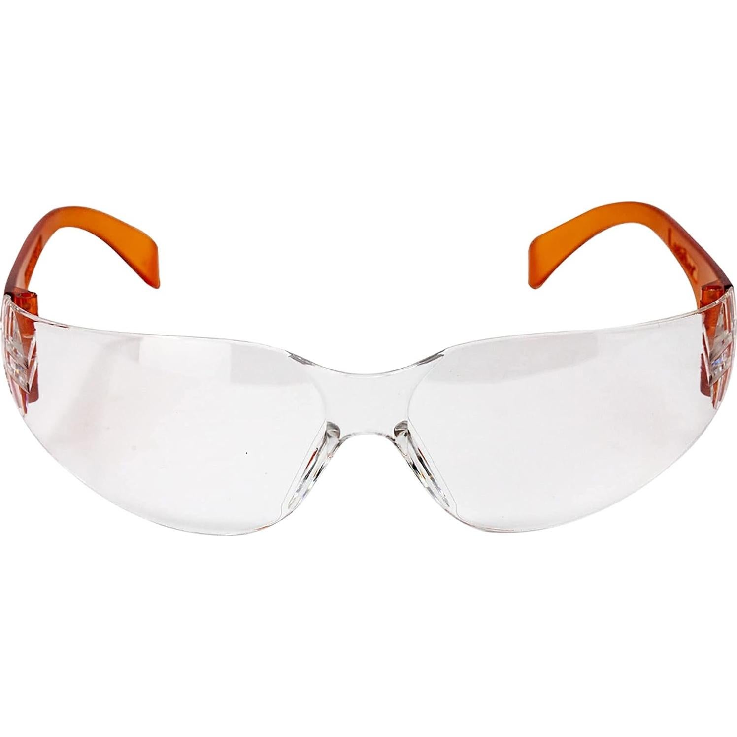 Gafas de Seguridad BISON LIFE - Lente Clara y Templo Naranja