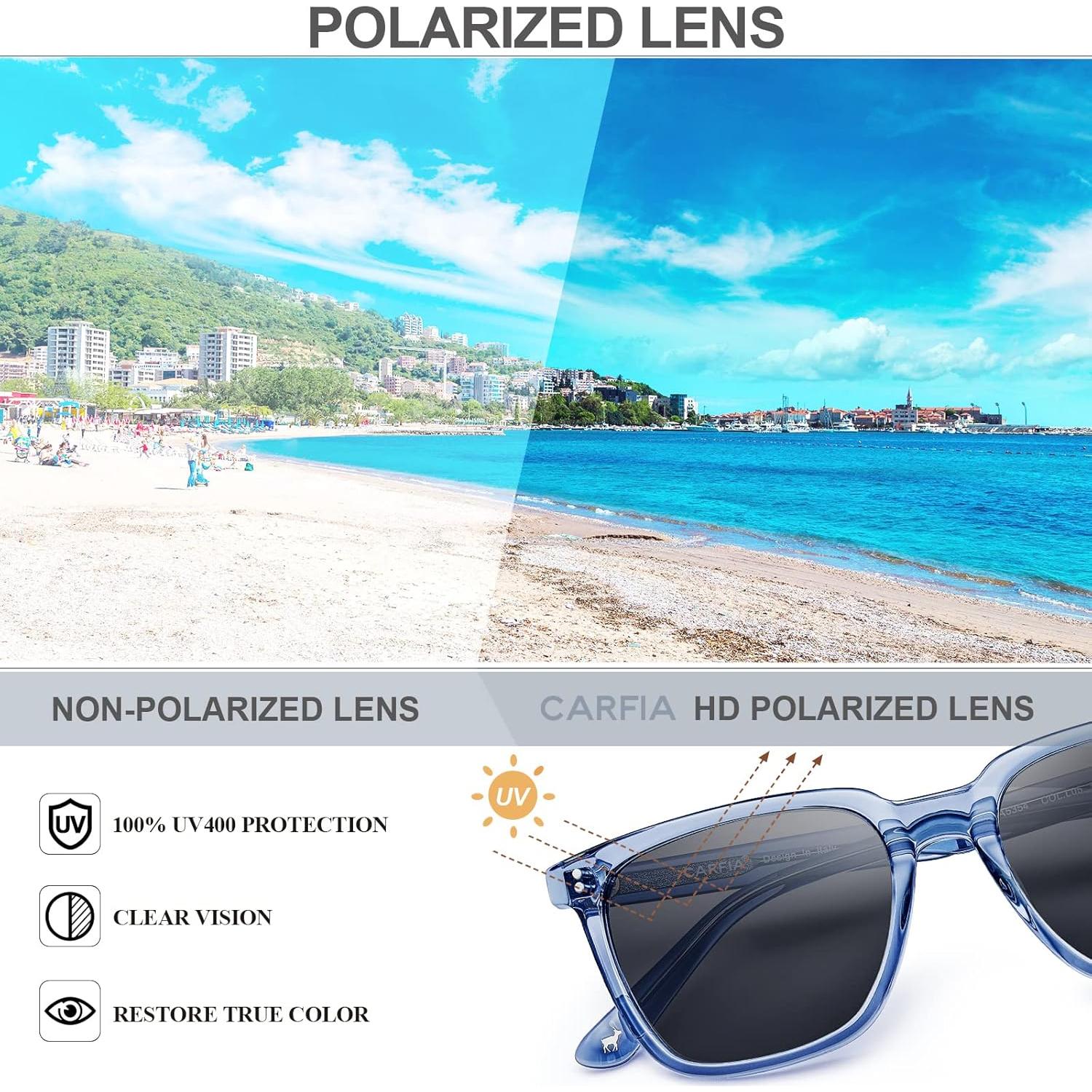 Gafas de sol polarizadas CARFIA UV400 para hombres