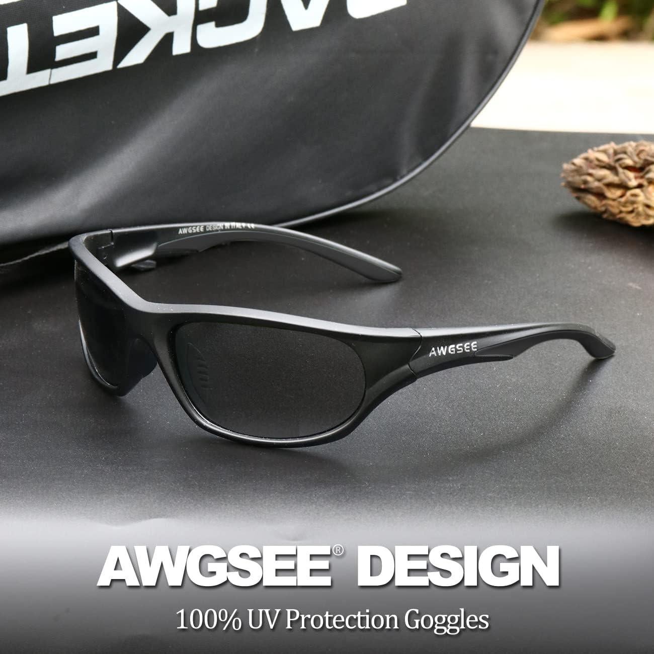 Gafas de sol deportivas AWGSEE TR90 polarizadas UV400