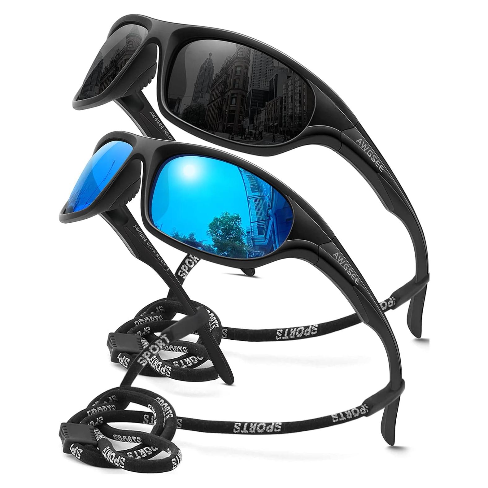 Gafas de sol deportivas AWGSEE TR90 polarizadas UV400