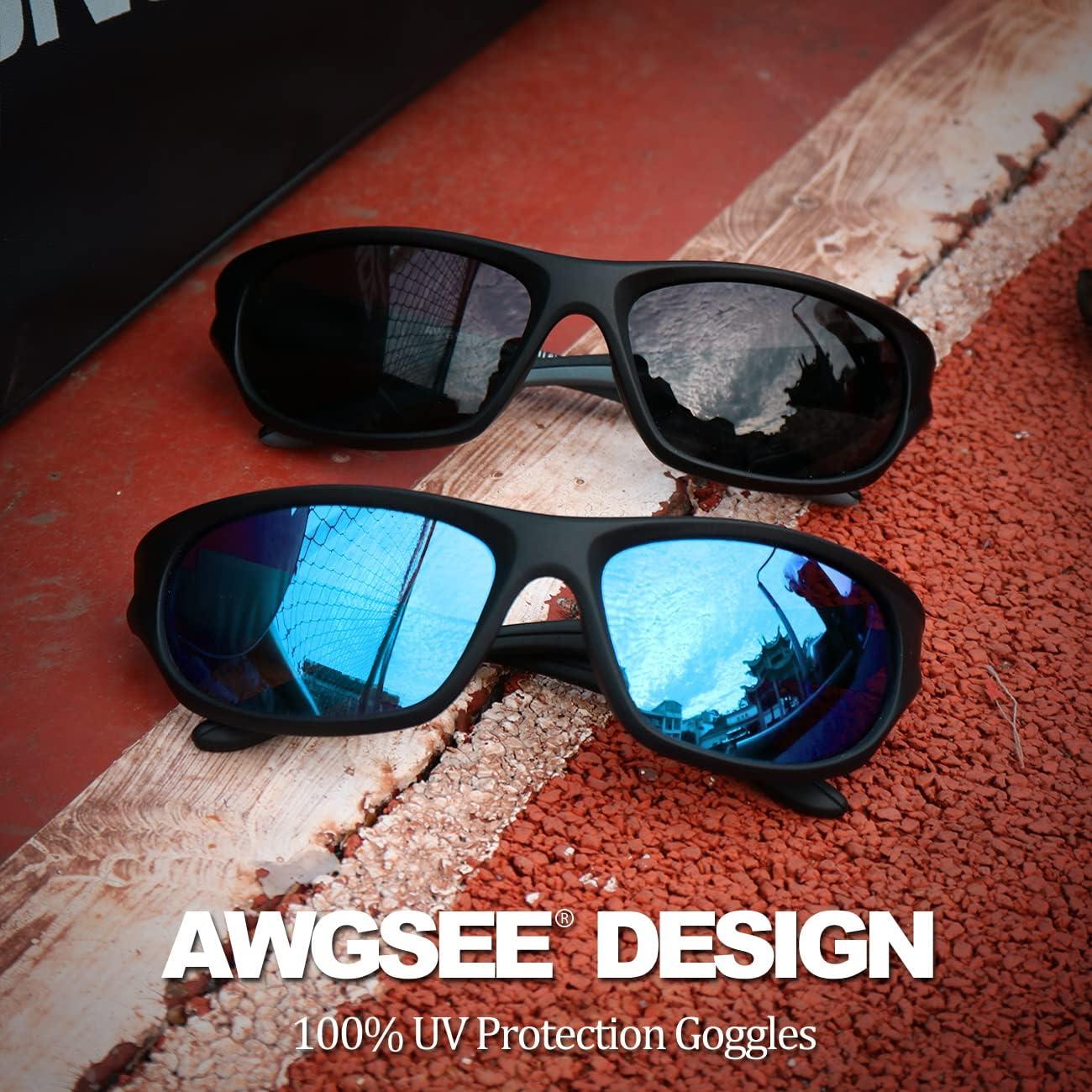 Gafas de sol deportivas AWGSEE TR90 polarizadas UV400