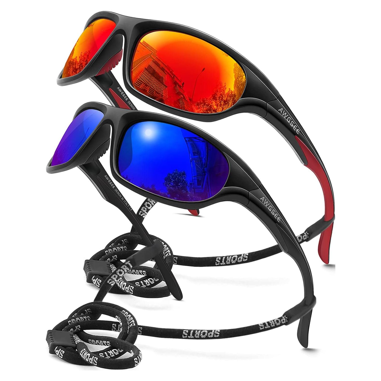 Gafas de sol deportivas AWGSEE TR90 polarizadas UV400
