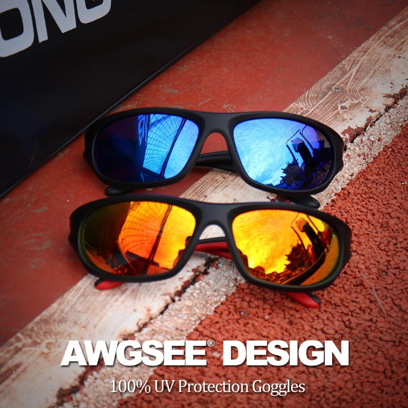 Gafas de sol deportivas AWGSEE TR90 polarizadas UV400