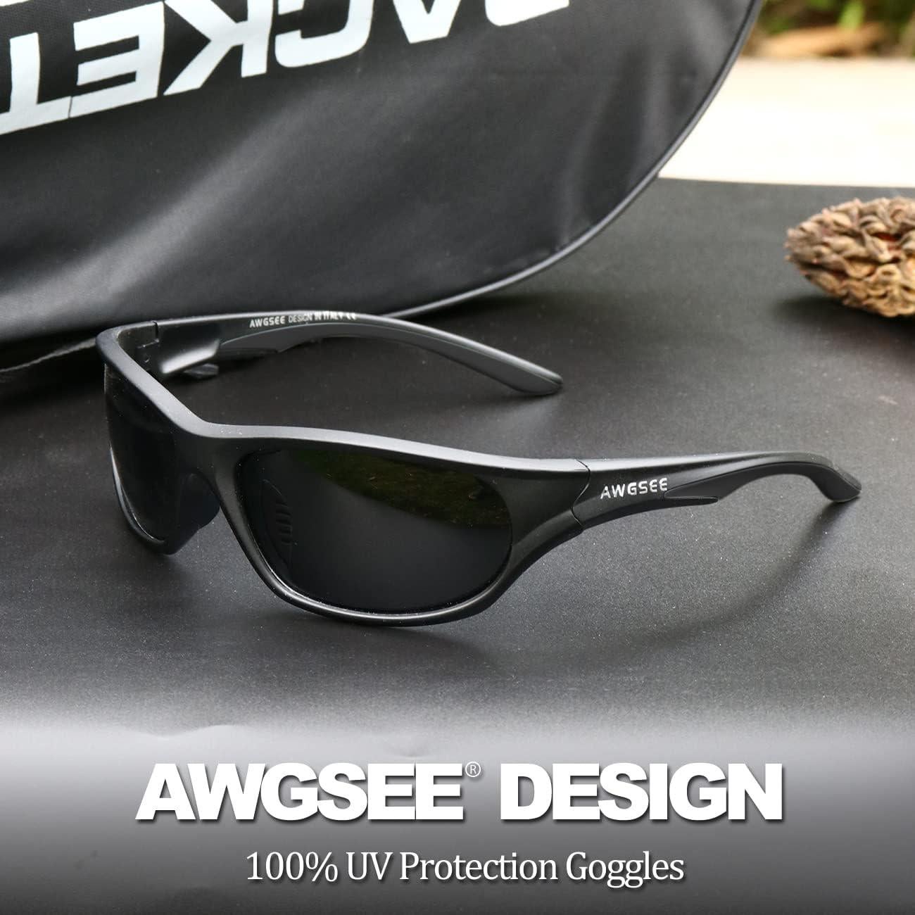 Gafas de sol deportivas AWGSEE TR90 polarizadas UV400