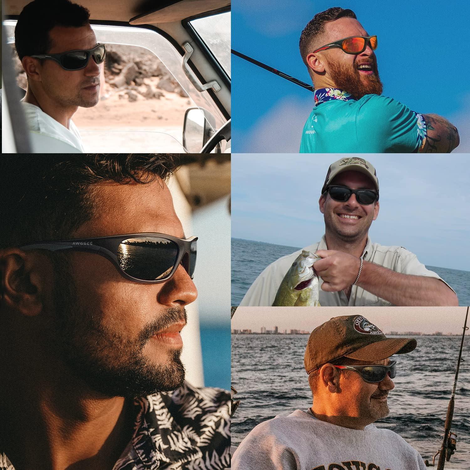 Gafas de sol deportivas AWGSEE TR90 polarizadas UV400