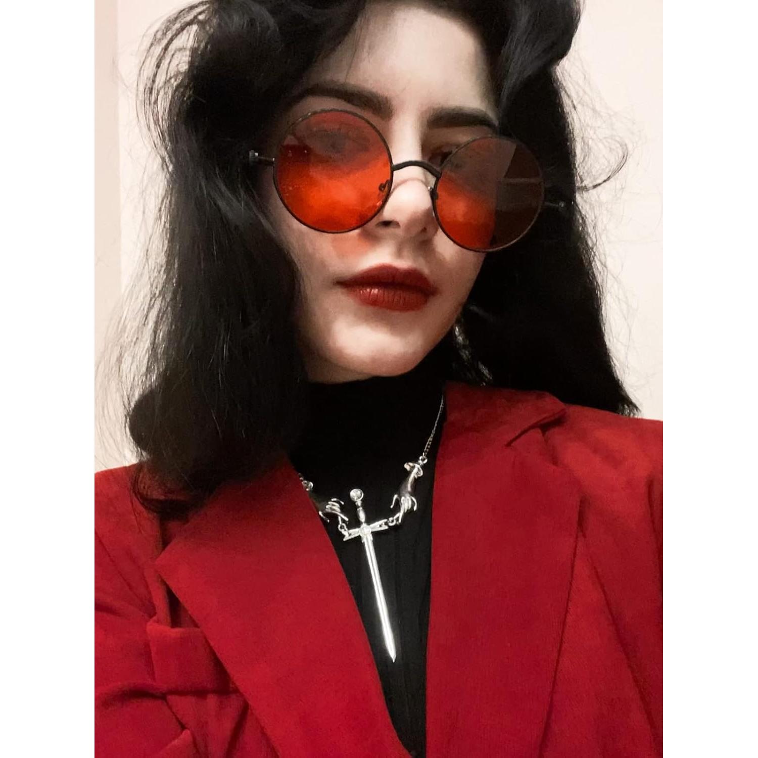 Gafas de sol redondas AIEYEZO Steampunk UV 100% bloqueadores