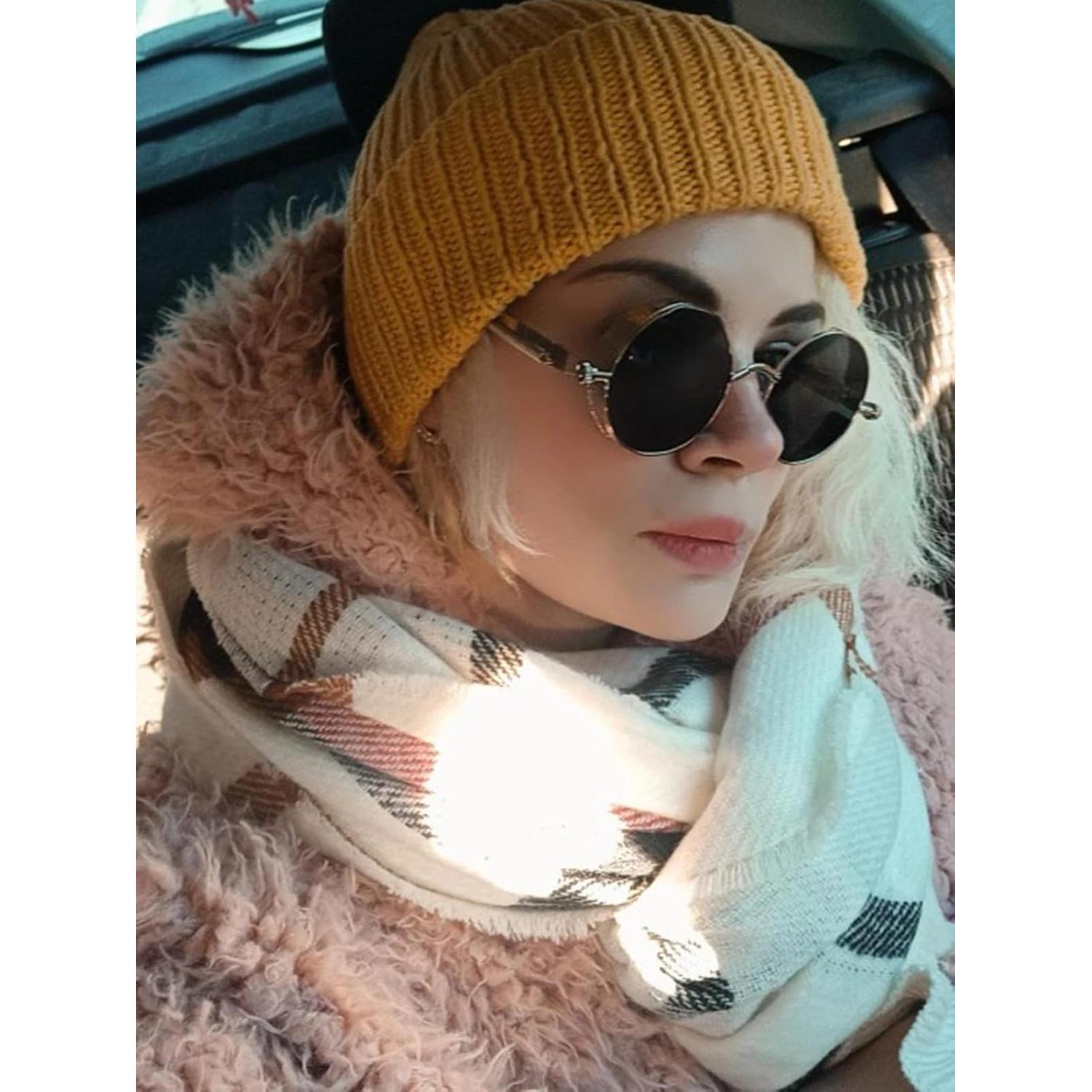 Gafas de sol redondas AIEYEZO Steampunk UV 100% bloqueadores