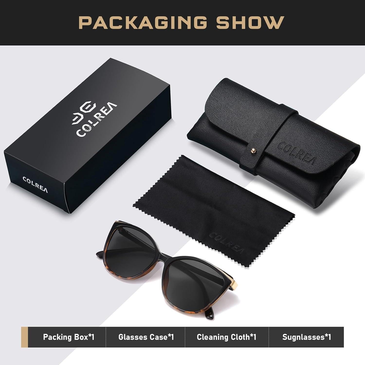 Gafas de sol estilo gato Colrea con protección UV400