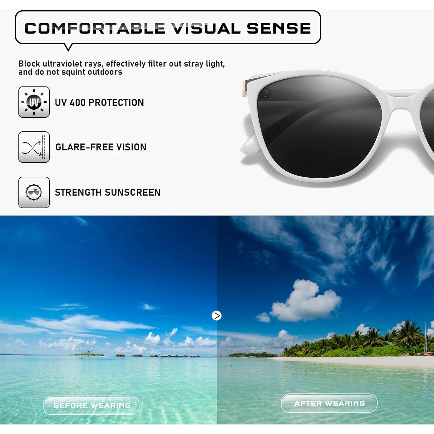 Gafas de sol estilo gato Colrea UV400 para mujeres