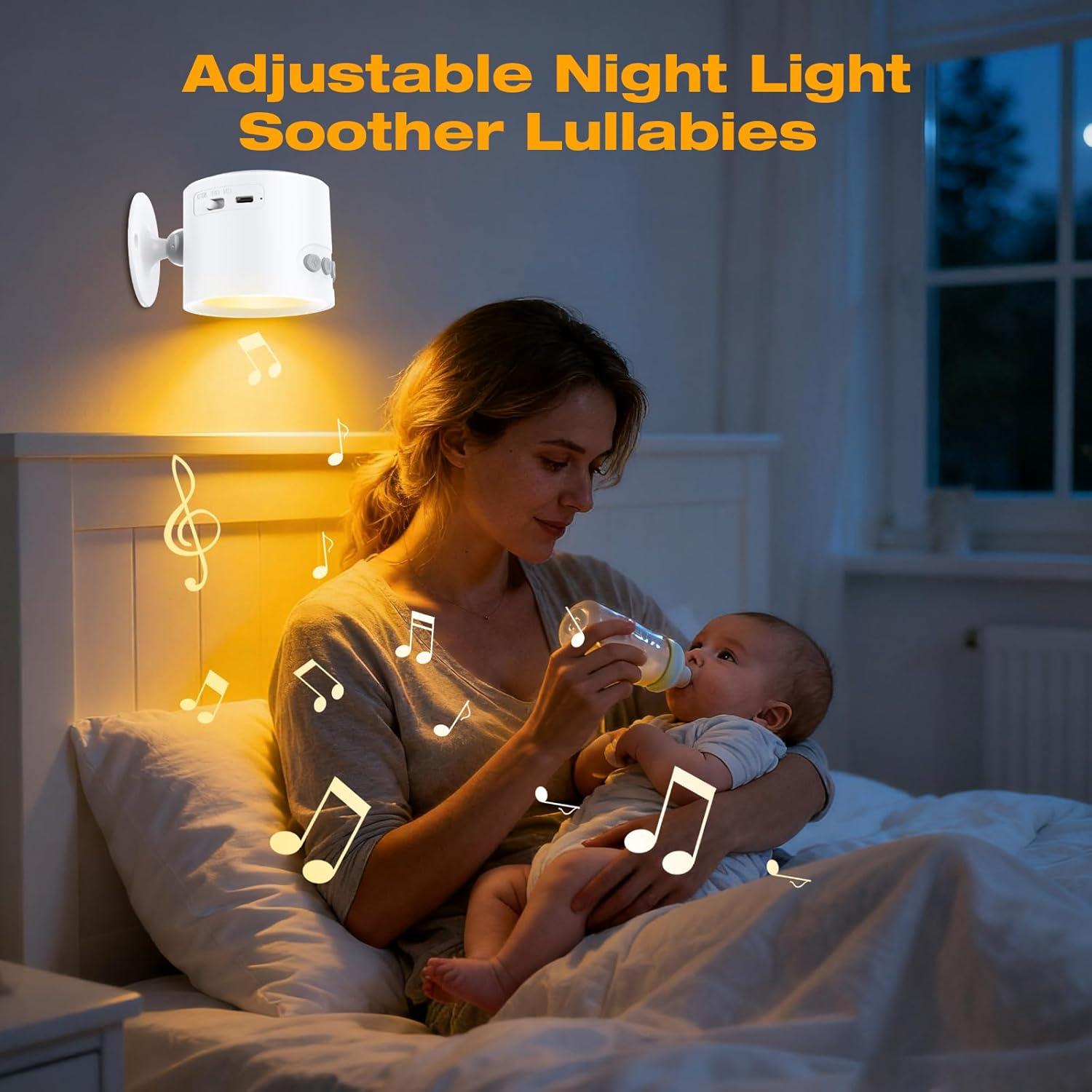 Máquina de Sonido Blanco VanSmaGo con Luz Nocturna 2200mAh