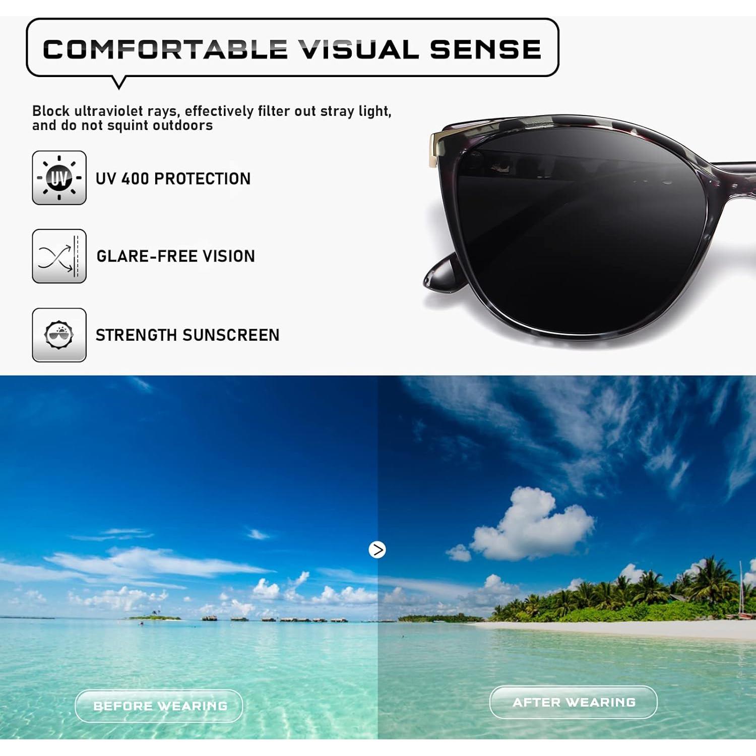 Gafas de sol estilo gato Colrea UV400 para mujeres