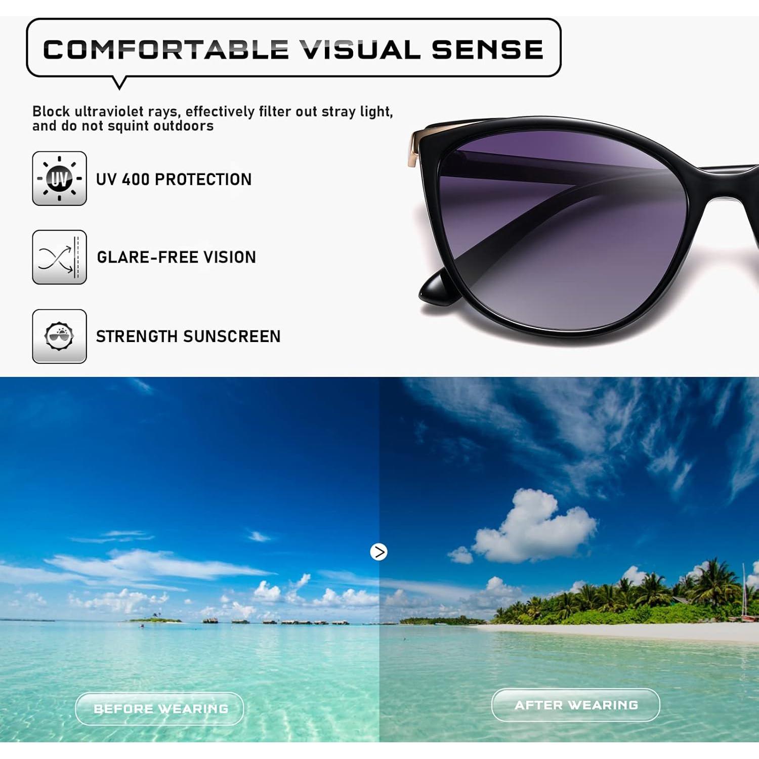 Gafas de sol estilo gato Colrea UV400 para mujeres