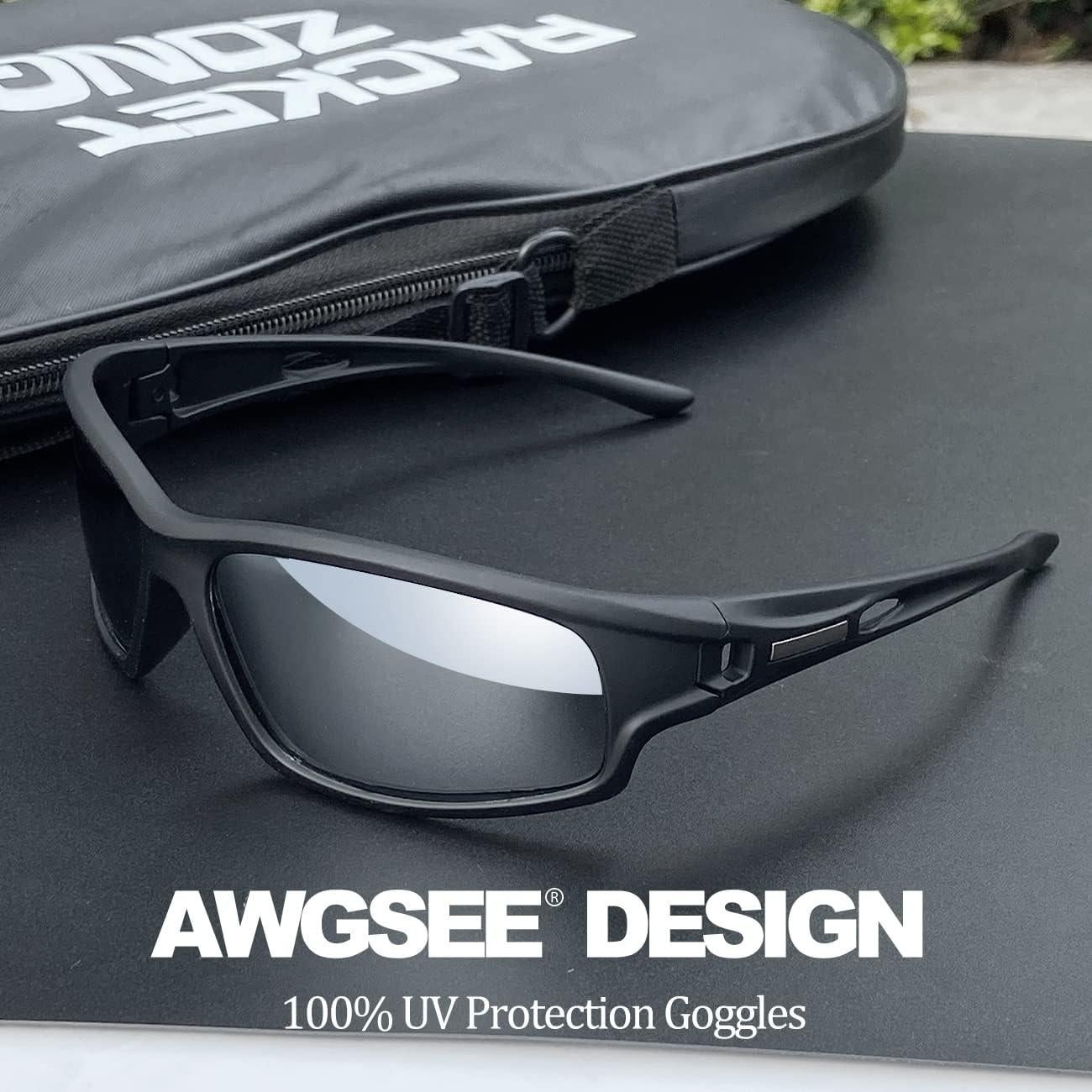 Gafas de sol deportivas AWGSEE polarizadas UV 100% para hombres