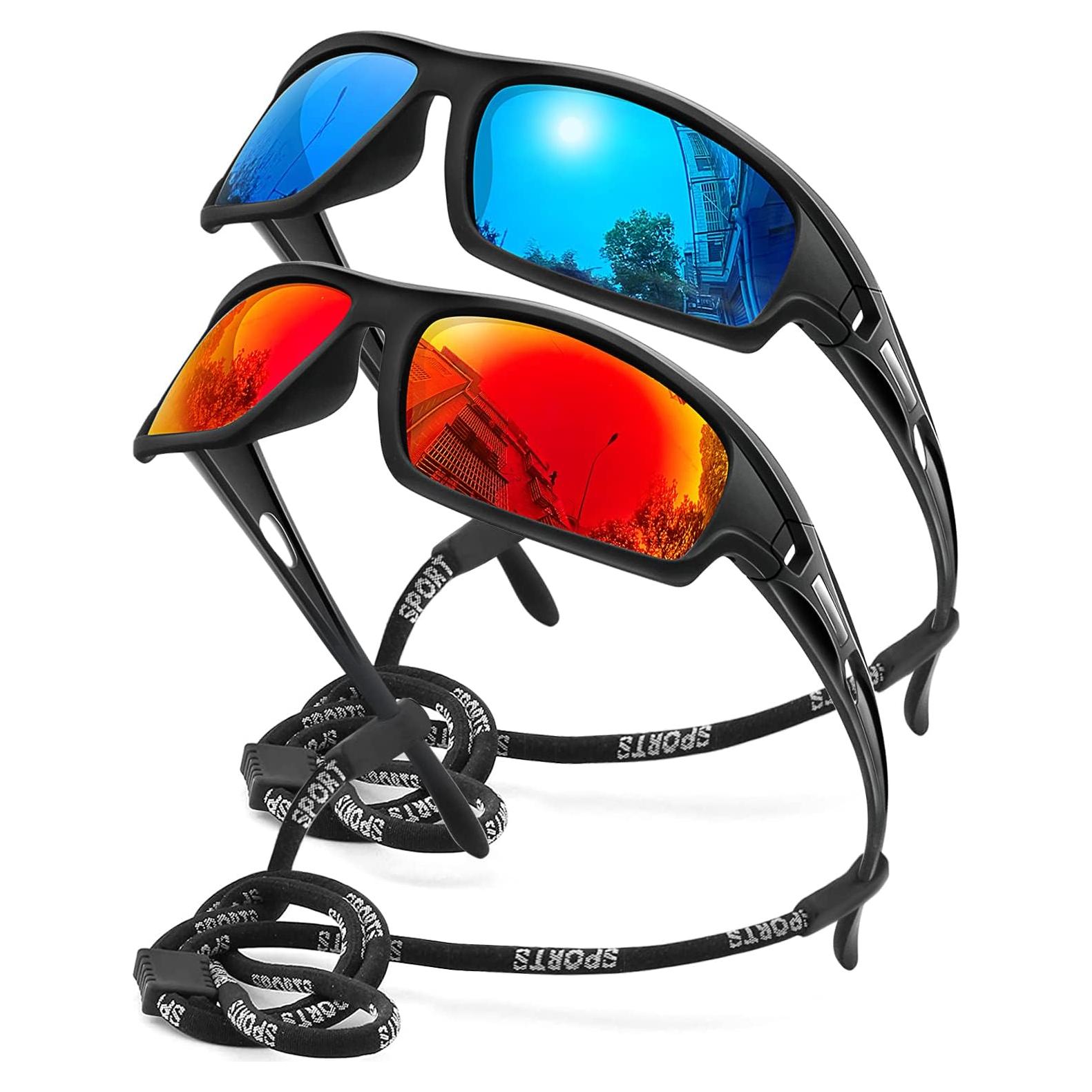 Gafas de Sol Polarizadas AWGSEE 100% UV Hombres 2 Piezas