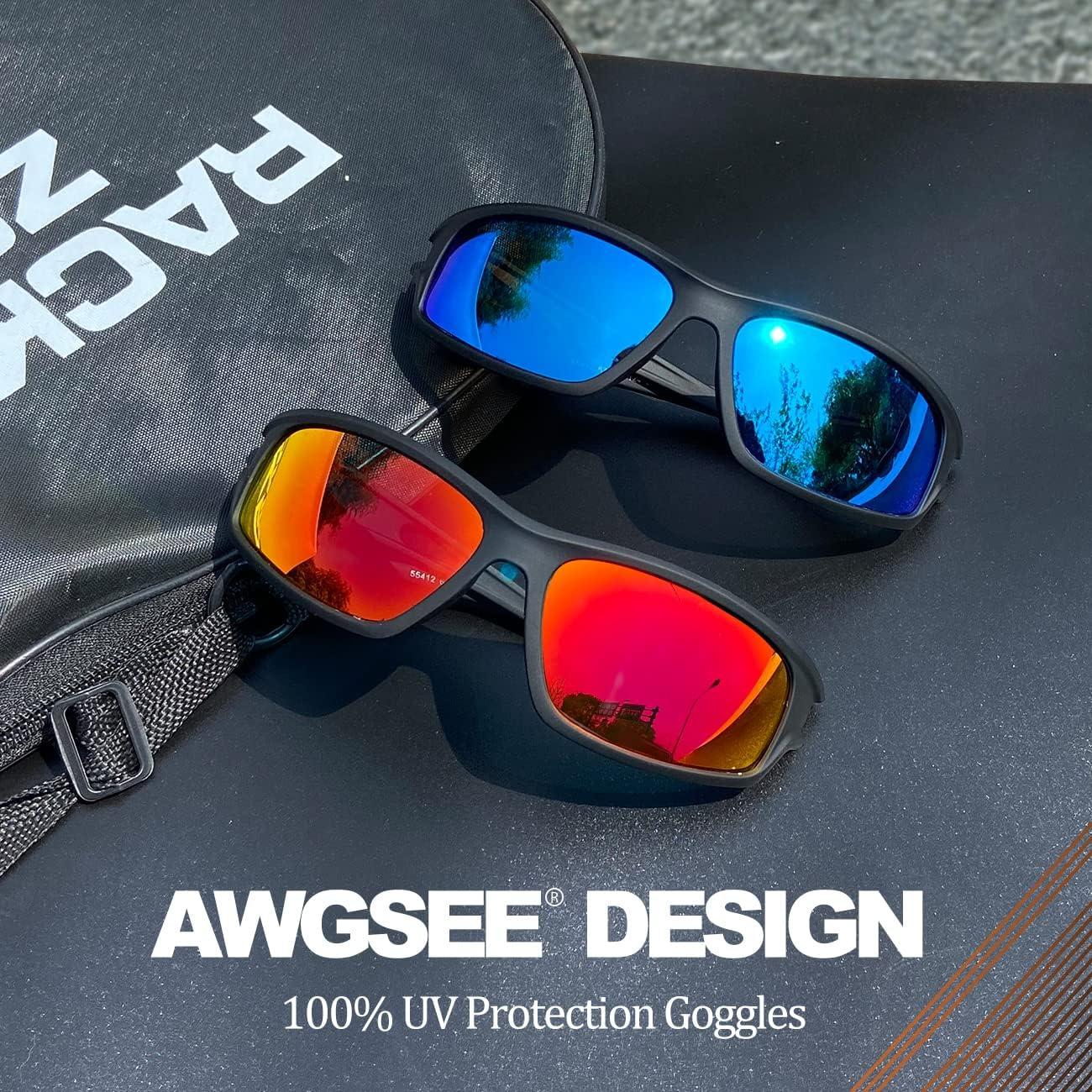 Gafas de Sol Polarizadas AWGSEE 100% UV Hombres 2 Piezas