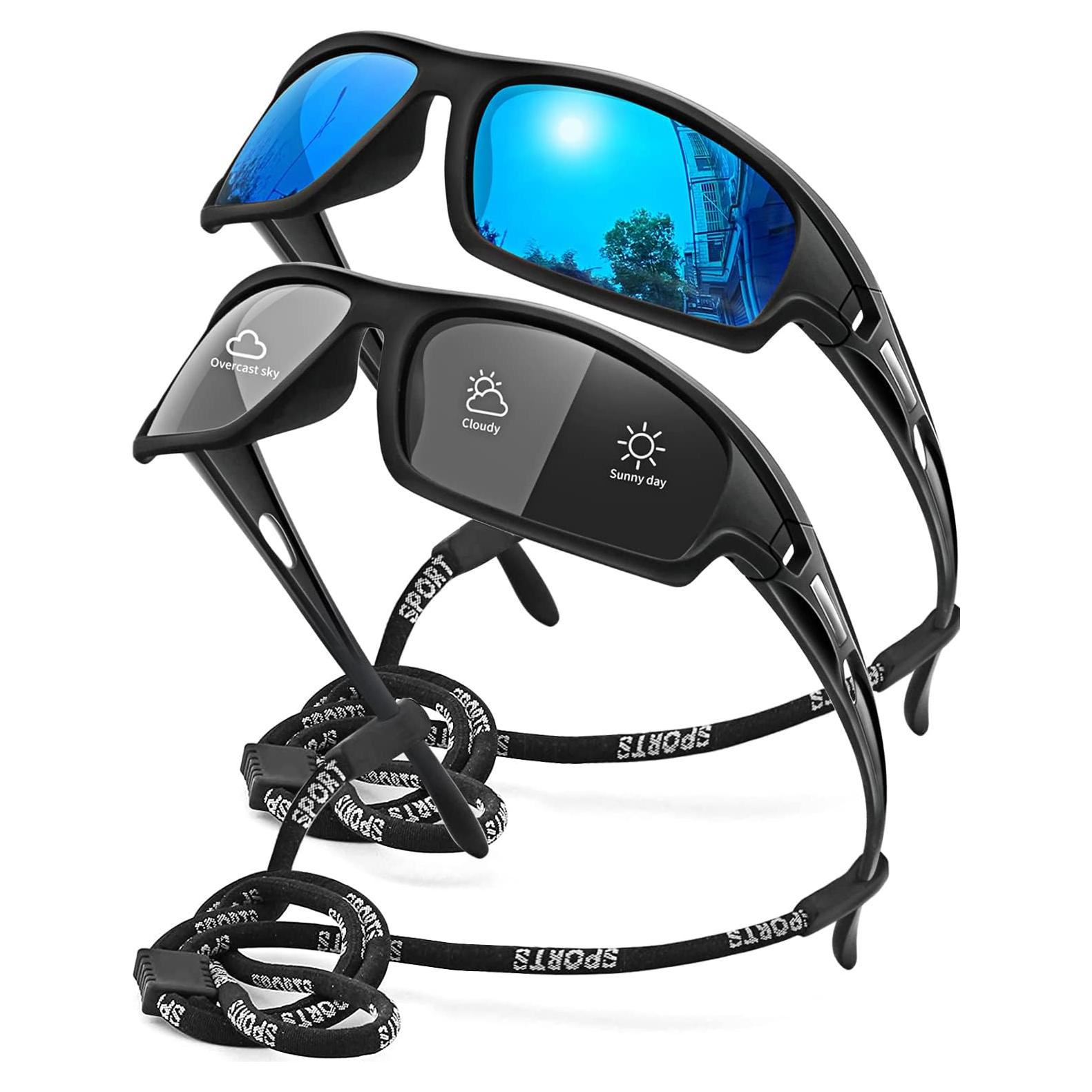 Gafas de sol polarizadas AWGSEE 100% UV para hombres 2pack