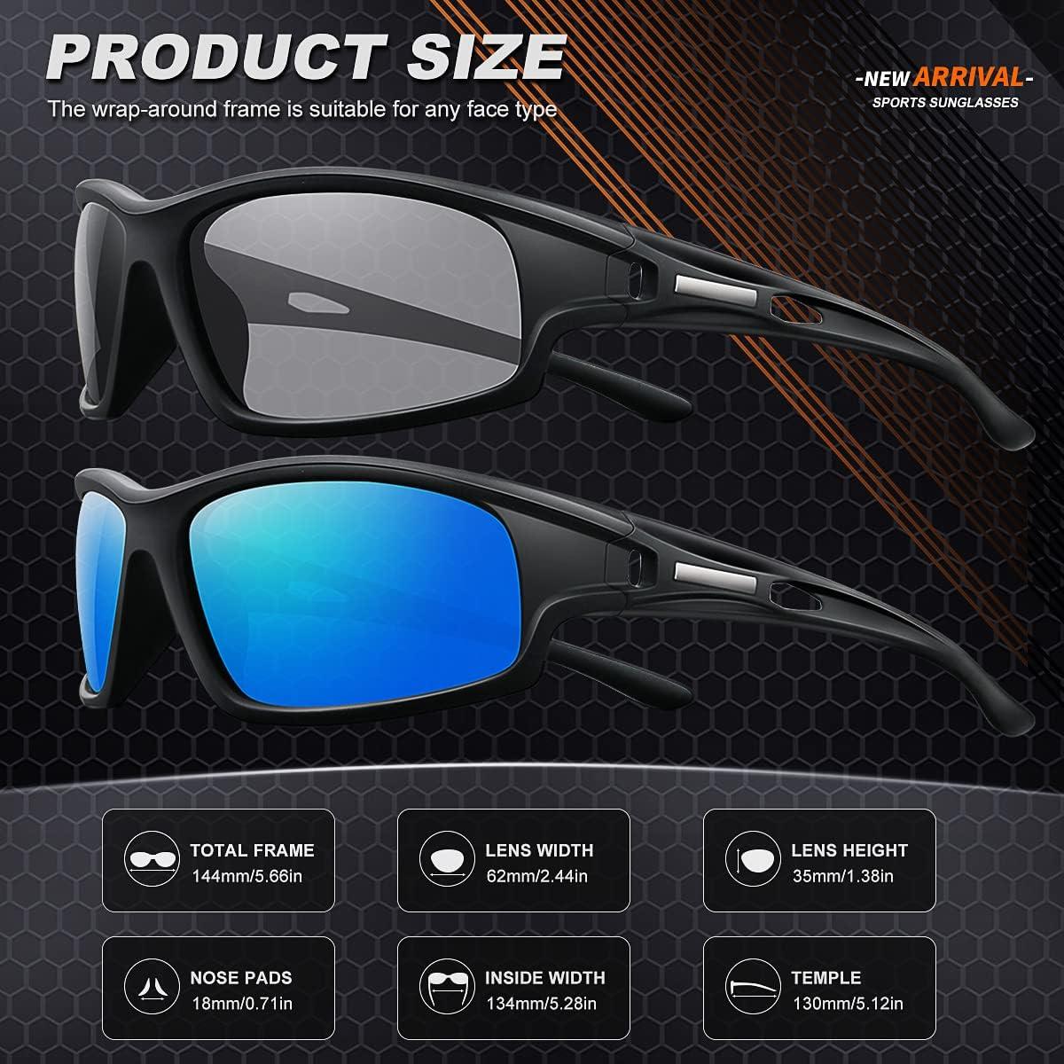 Gafas de sol polarizadas AWGSEE 100% UV para hombres 2pack