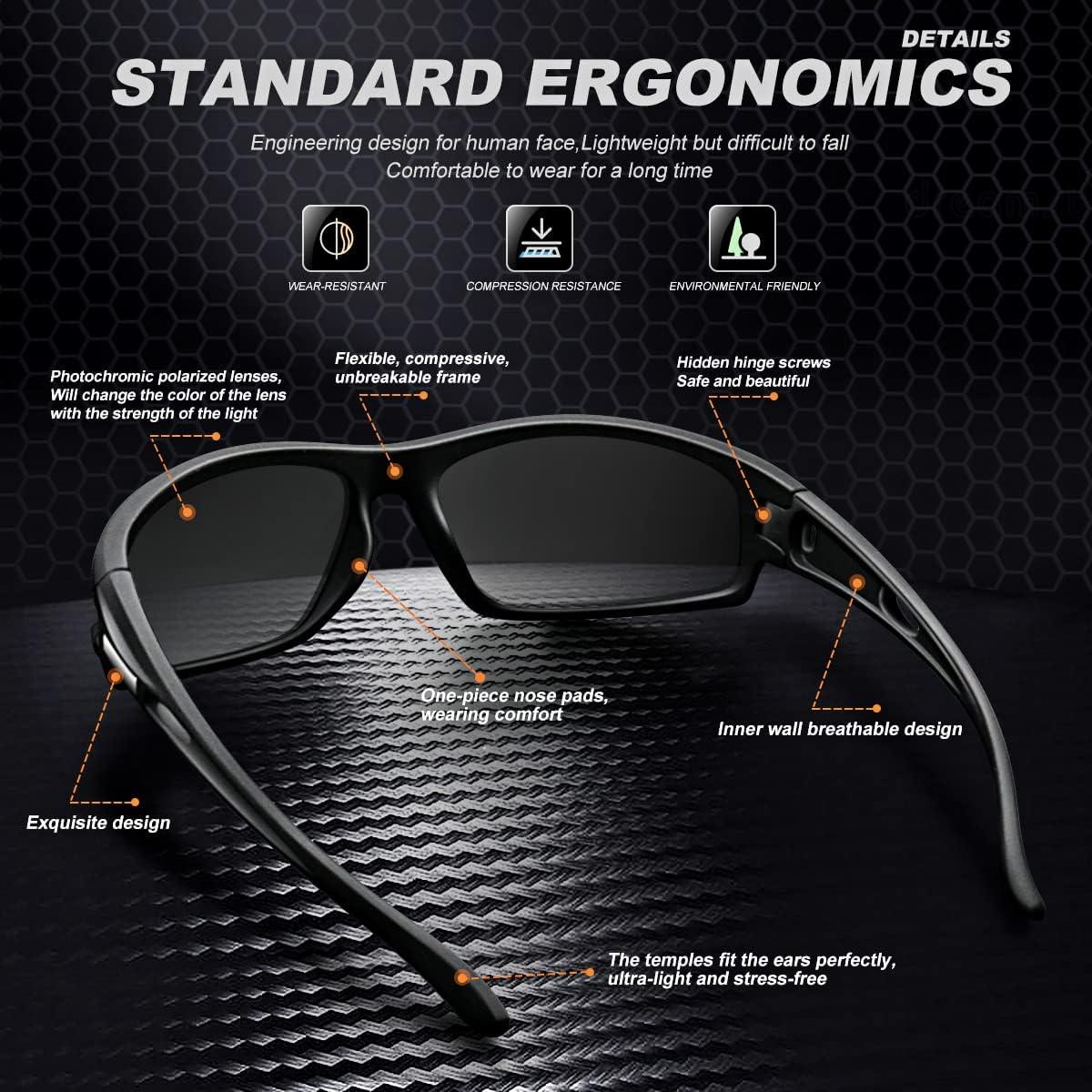 Gafas de sol polarizadas AWGSEE 100% UV para hombres 2pack