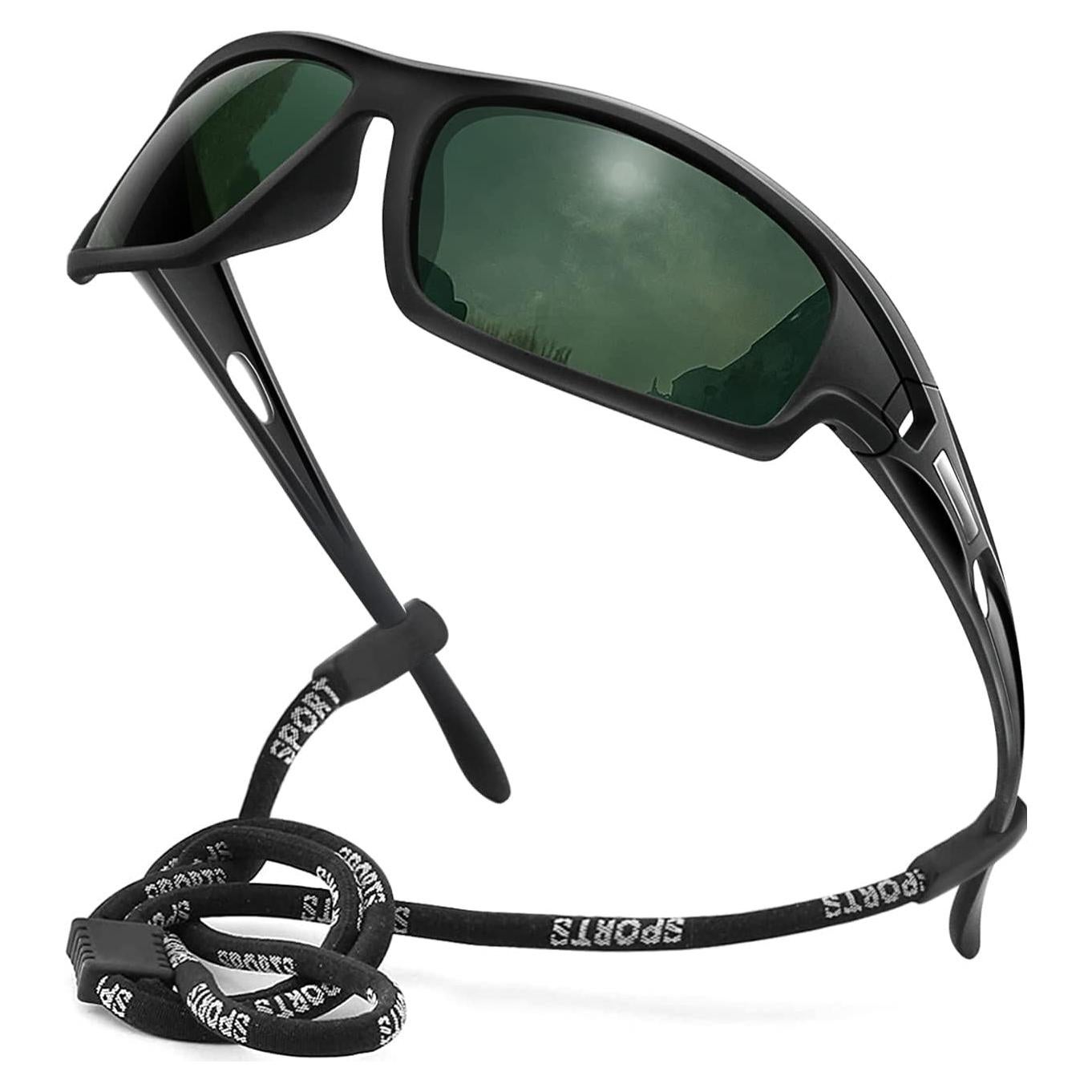 Gafas de Sol Polarizadas AWGSEE Hombres 100% UV Verde