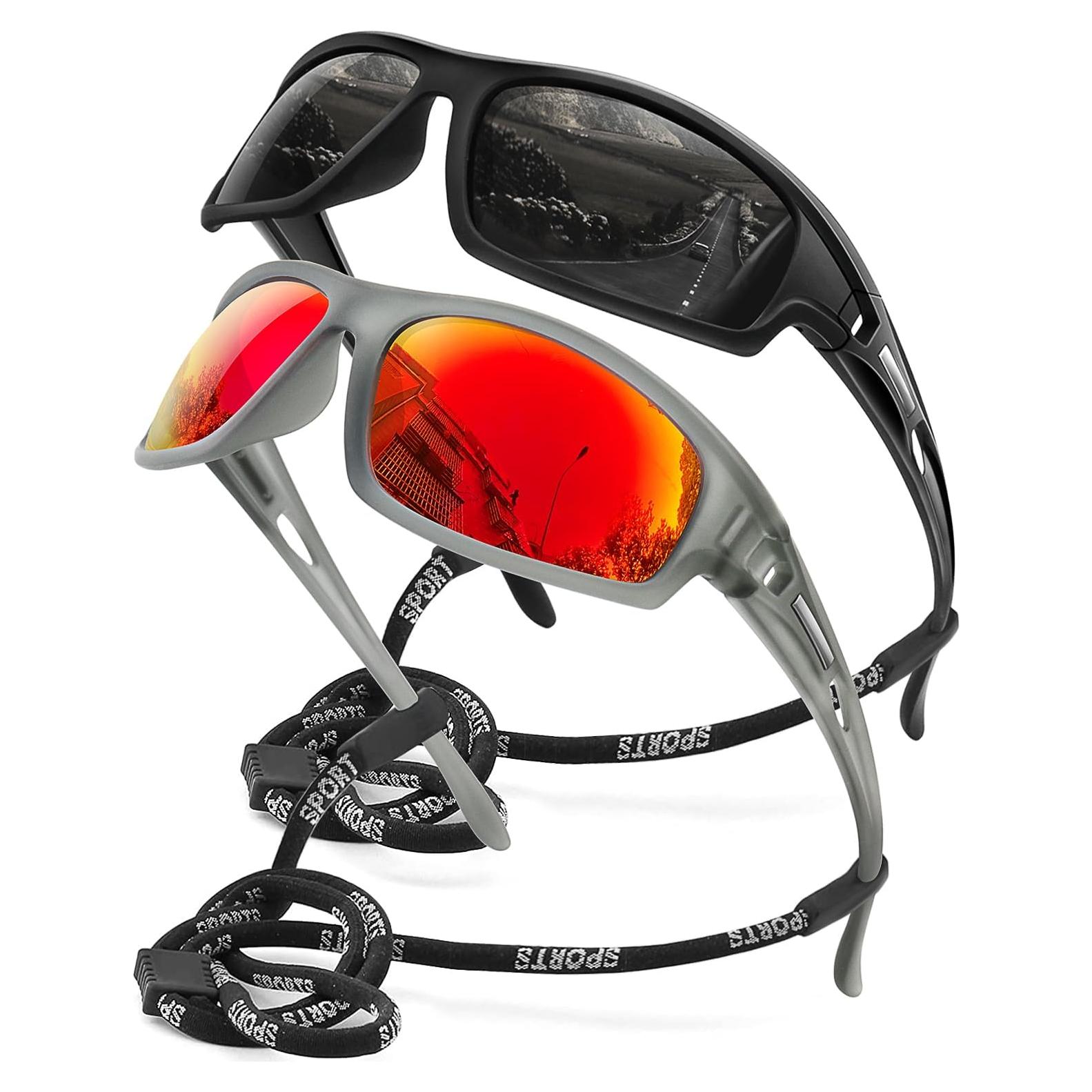 Gafas de sol polarizadas AWGSEE para hombres 100% UV