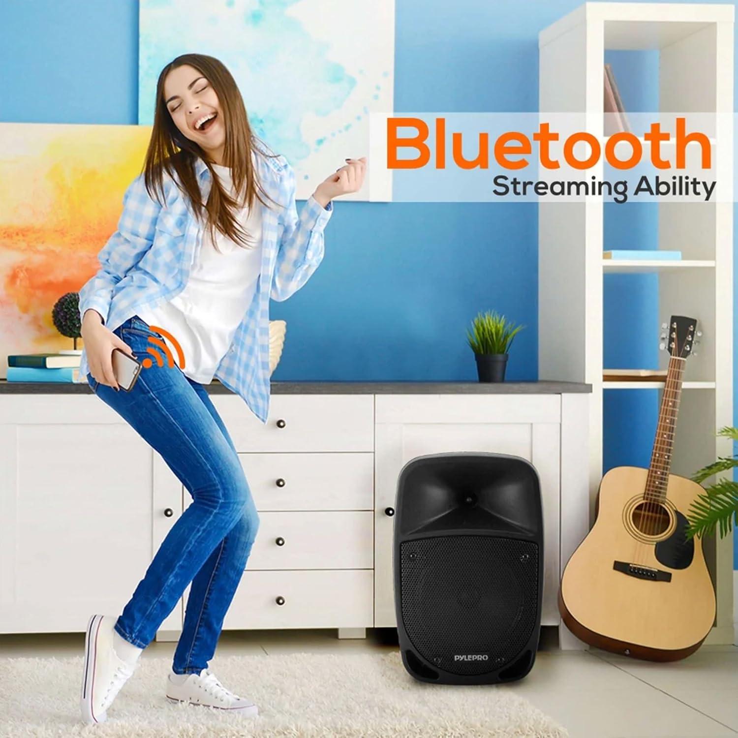 Altavoz PA Pyle PSBT105A 1000W Bluetooth 10'' Batería