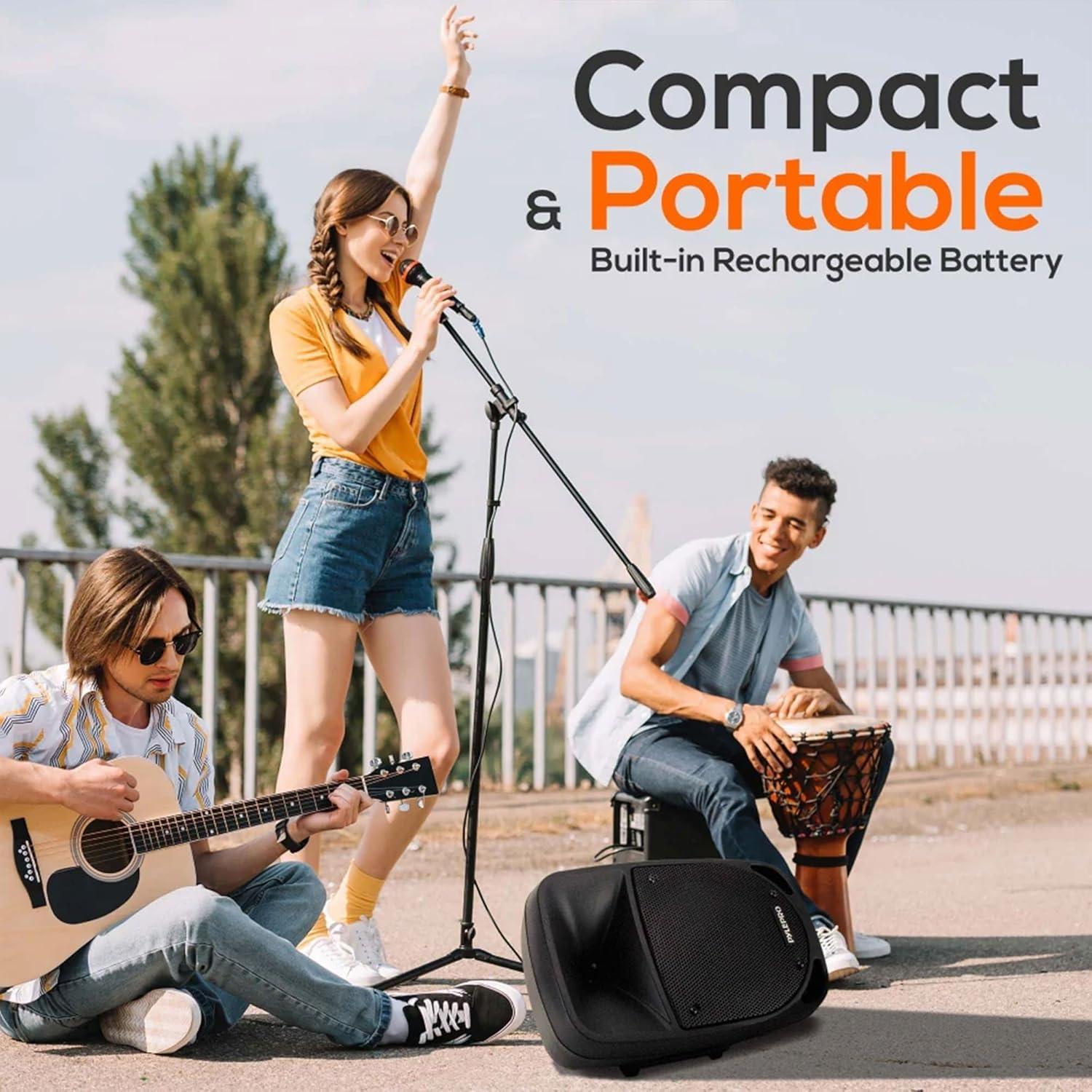 Altavoz PA Pyle PSBT105A 1000W Bluetooth 10'' Batería