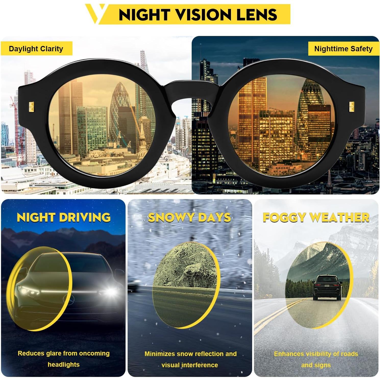 Gafas de sol redondas VANLINKER polarizadas unisex UV400