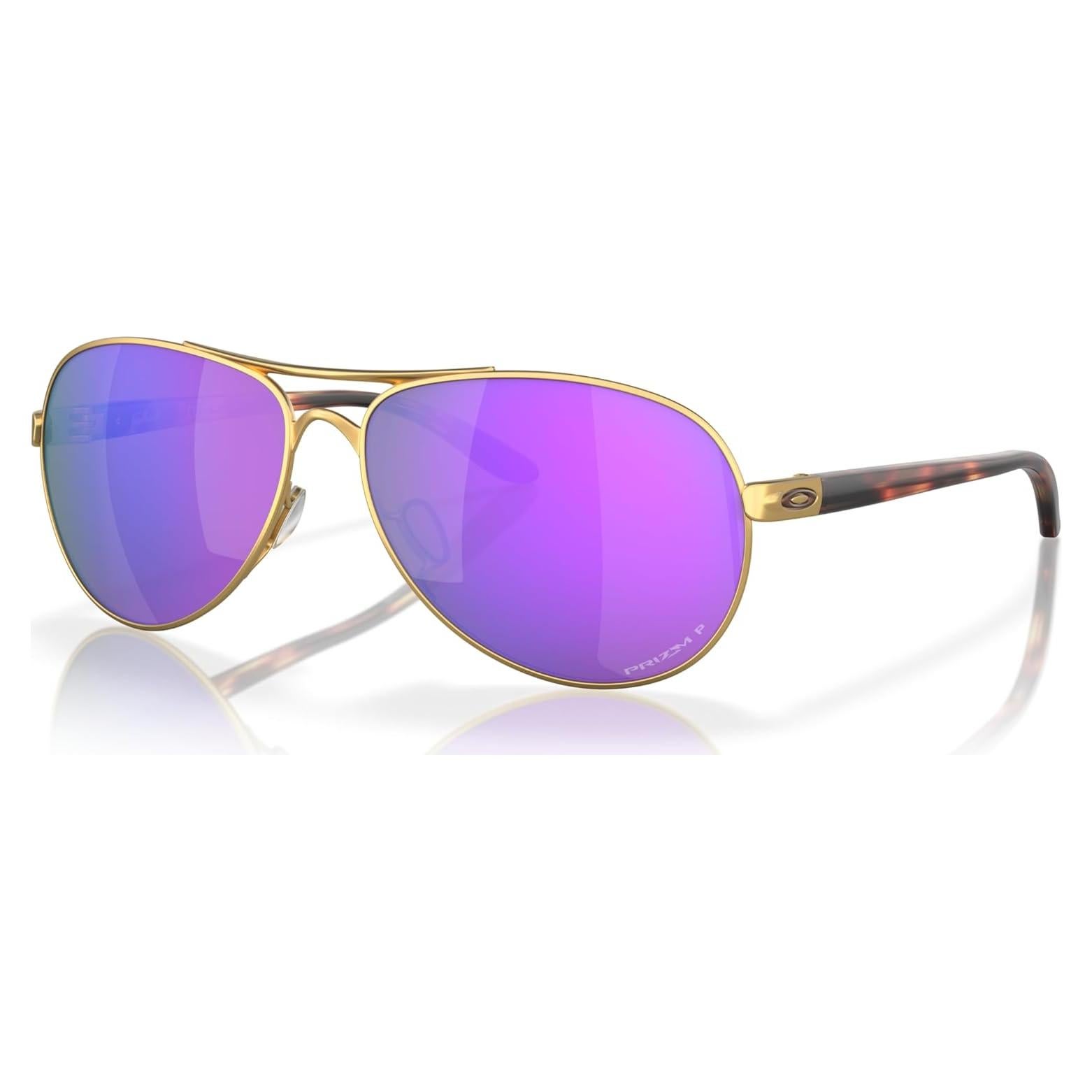 Gafas de sol Aviador Oakley Feedback Oro Satinado 59mm