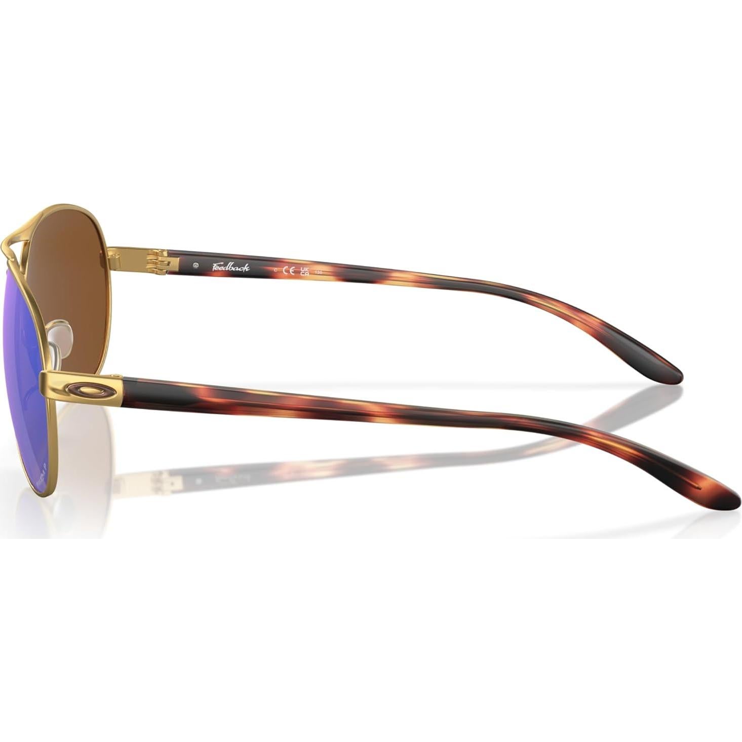 Gafas de sol Aviador Oakley Feedback Oro Satinado 59mm