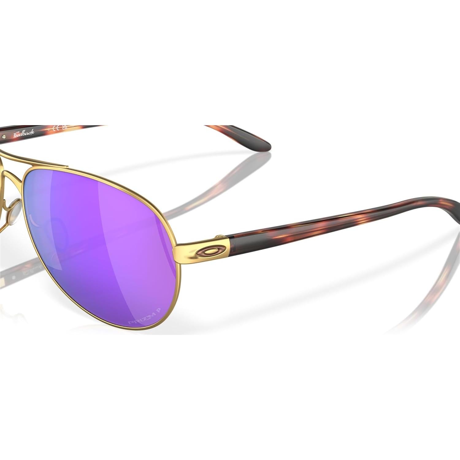 Gafas de sol Aviador Oakley Feedback Oro Satinado 59mm