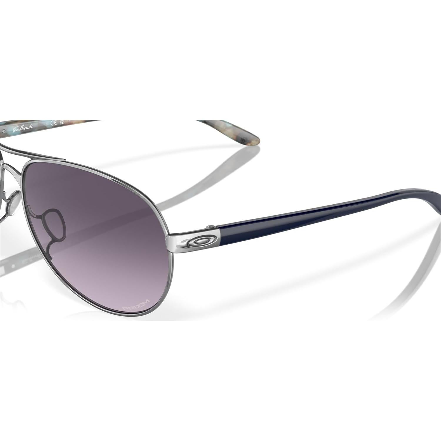 Gafas de sol Oakley Feedback para mujer Cromo Prizm gris