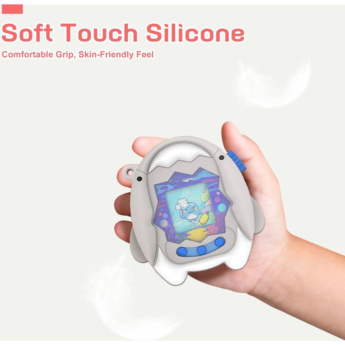 Funda Protectora de Silicona para Tamagotchi Paradise Gris