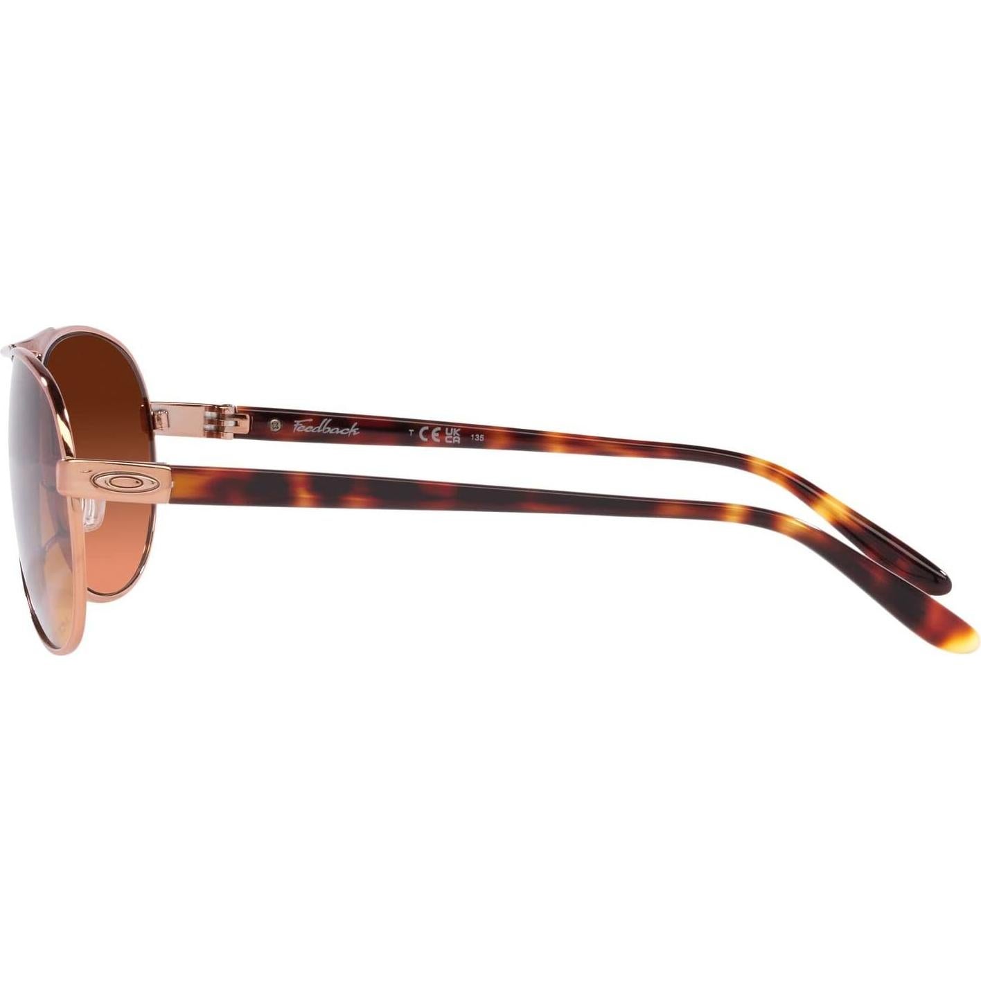 Gafas de sol aviador Oakley OO4079 Oro Rosa Degradado